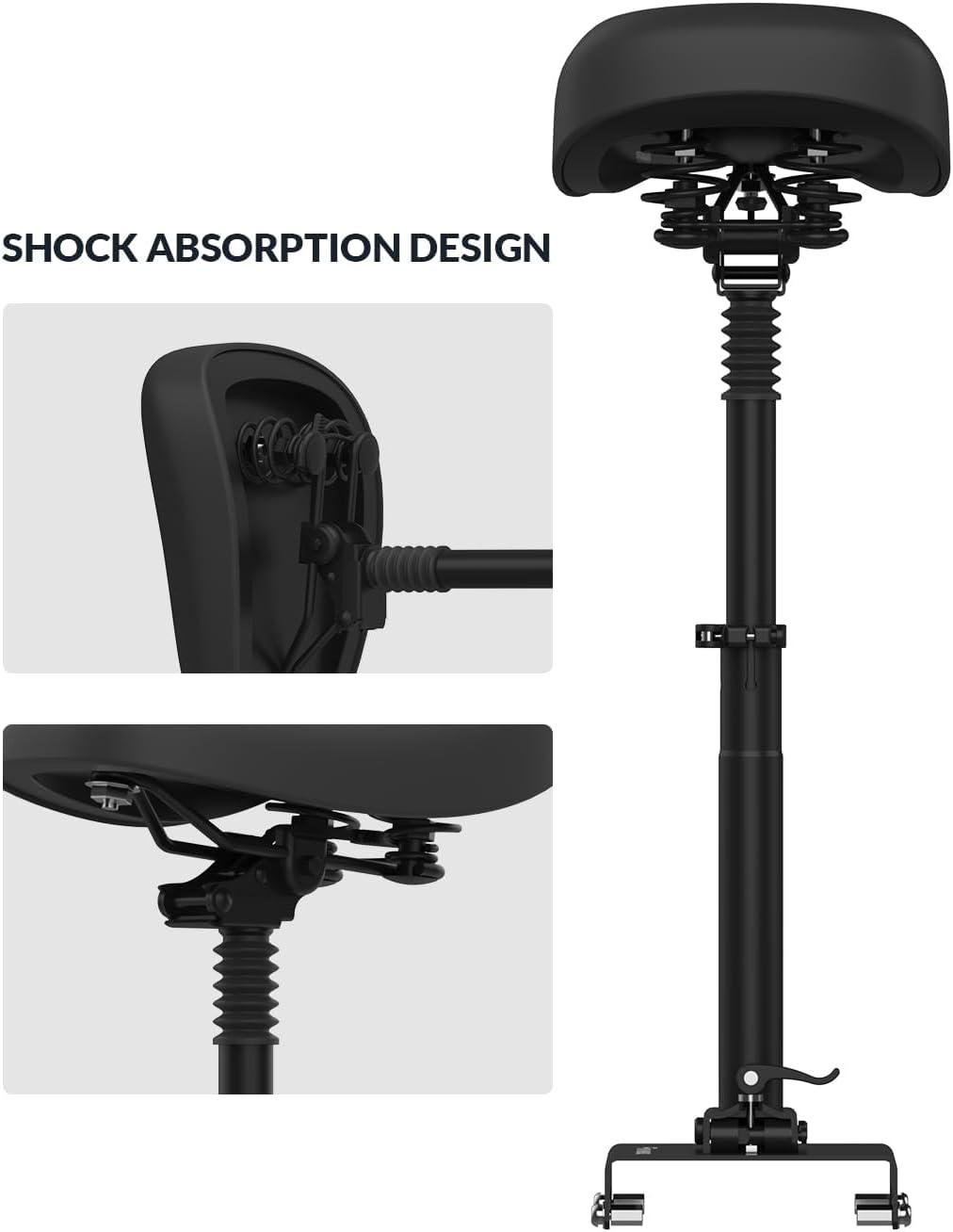 Electric scooter with seat 5TH WHEEL V30PRO shock absorption design