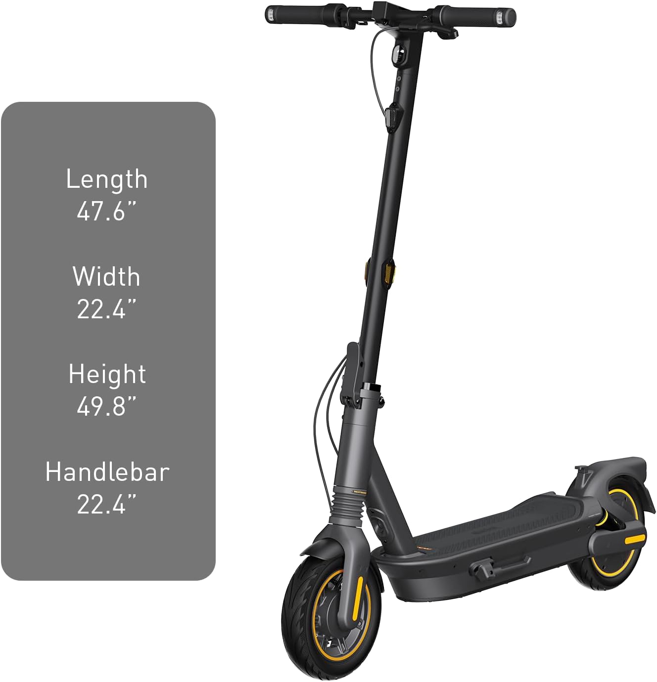 kick electric scooter Segway Ninebot MAX G2 product dimension