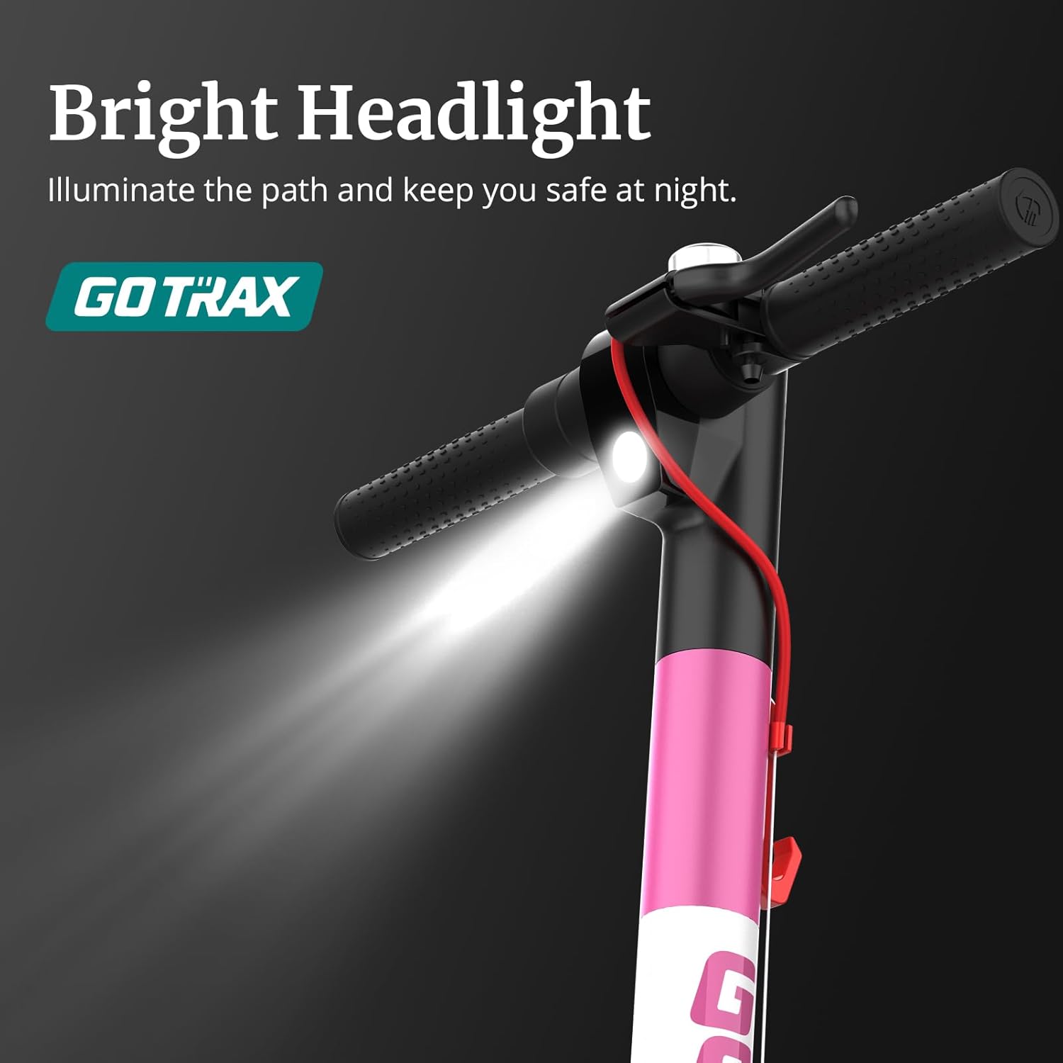 electric scooter Gotrax XR Ultra bright headlight