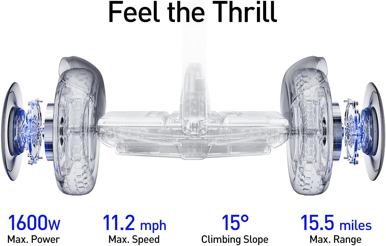 self-balancing e-scooter Segway Ninebot S2 motor 1600W, speed 11.2 mph, 15.5 miles ride