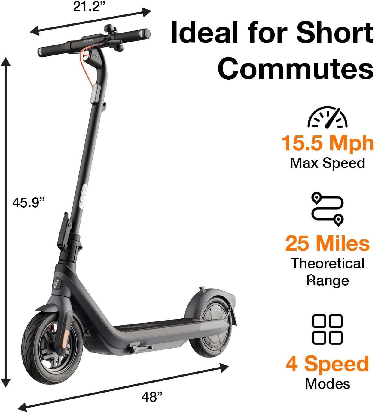 kick electric scooter Segway Ninebot E2 Pro ideal for short commutes, 4 speed modes