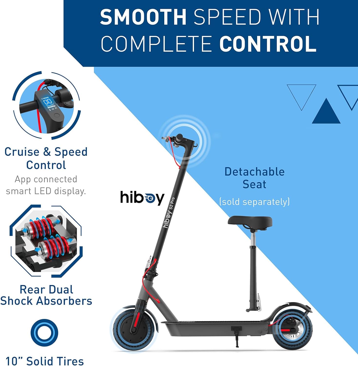 electric scooter Hiboy S2 PRO cruise and speed control