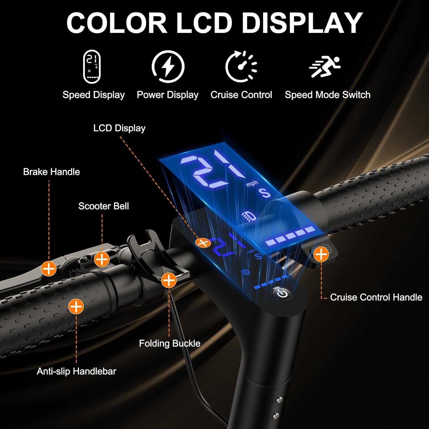 electric scooter Alloweek A1 LCD display