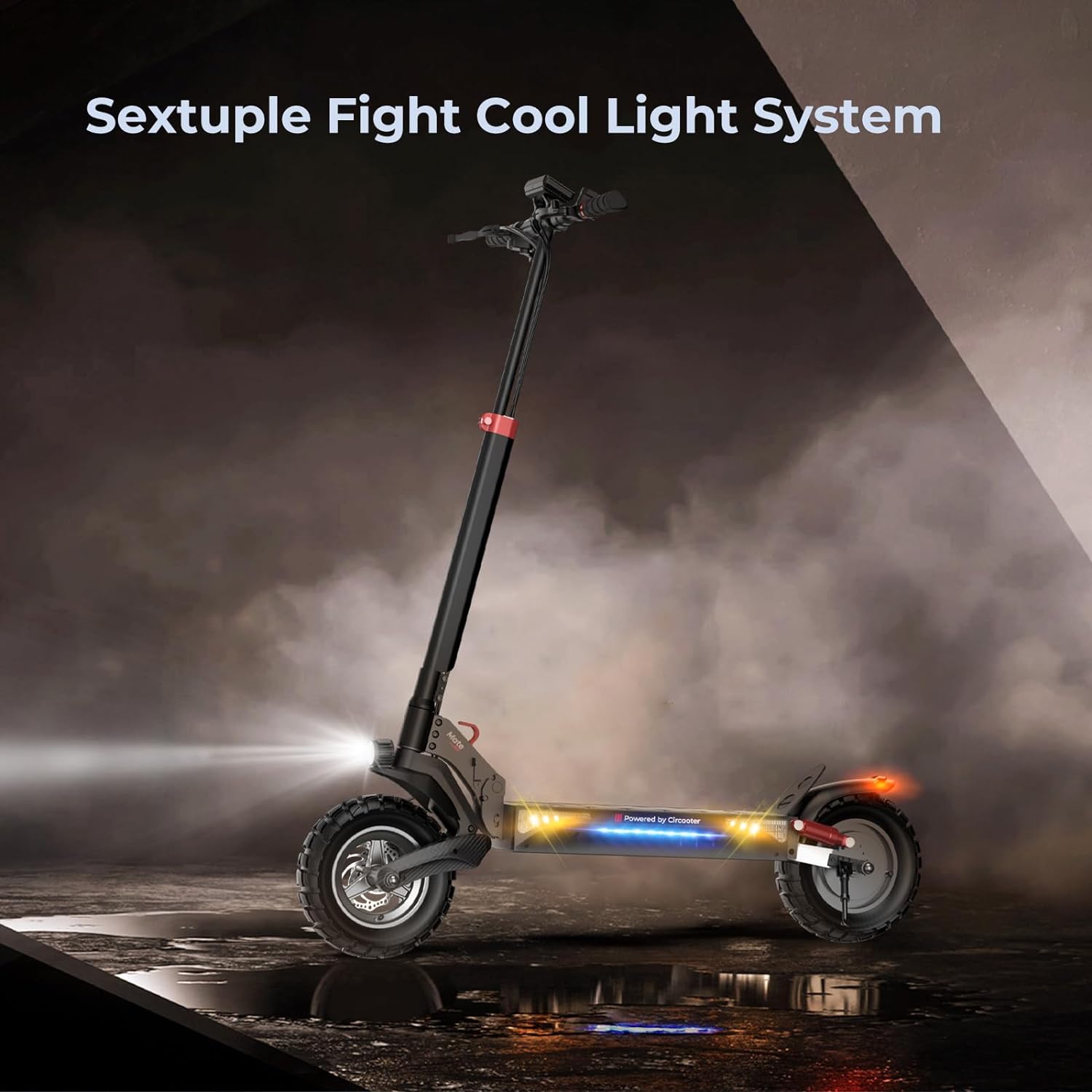 off-road electric scooter Circooter Mate sextuple light system