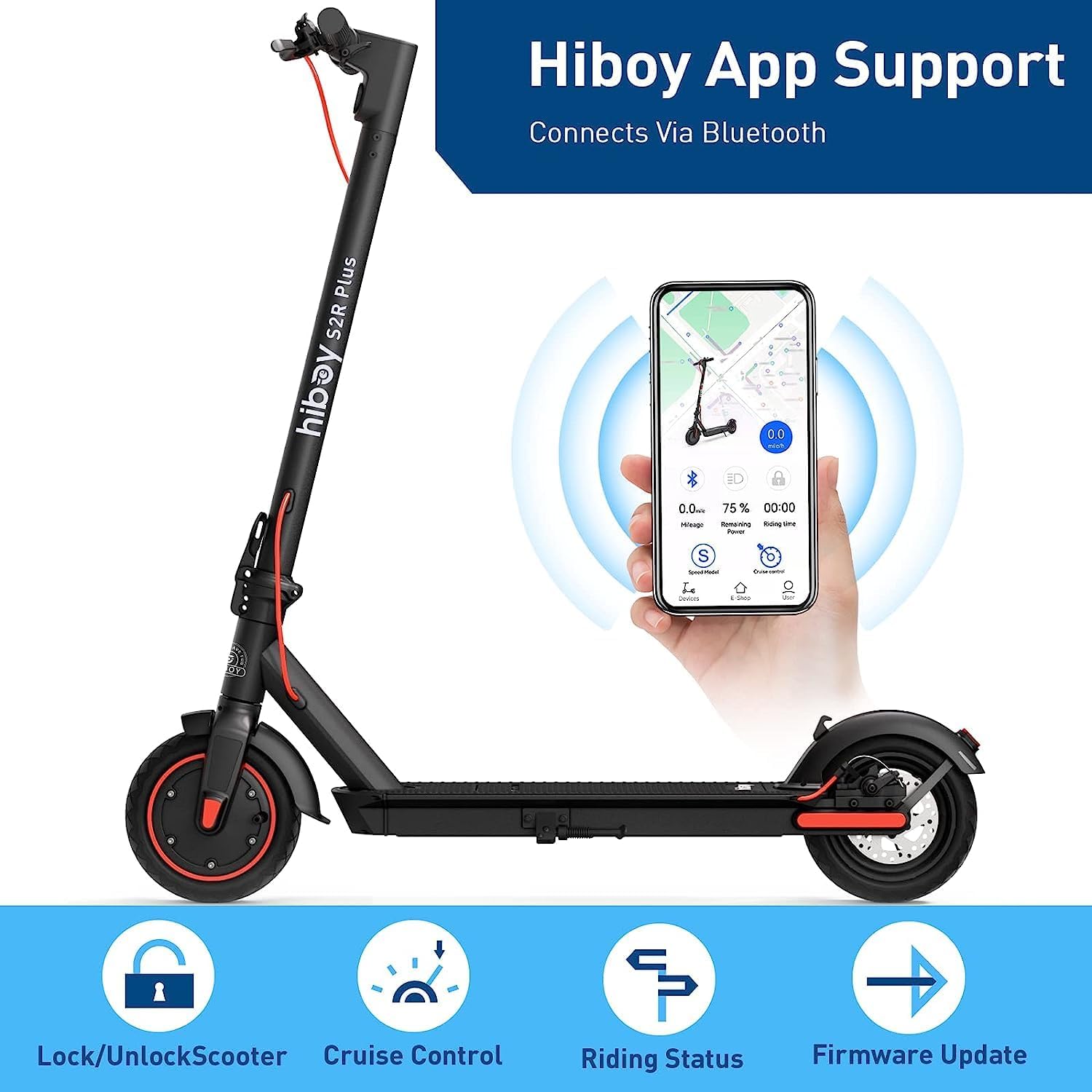 electric scooter Hiboy S2R Plus app support