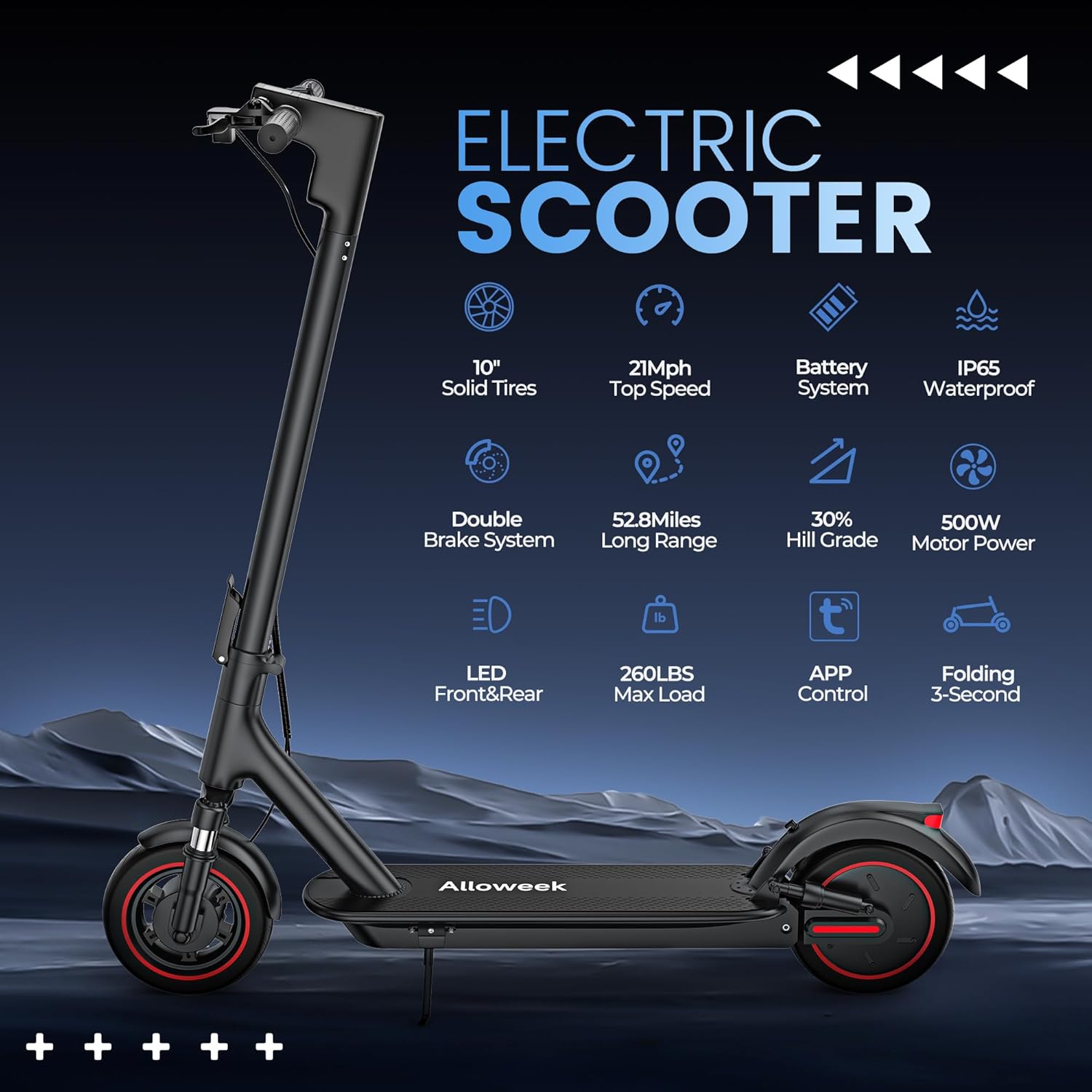 electric scooter Alloweek A1 MAX product core features