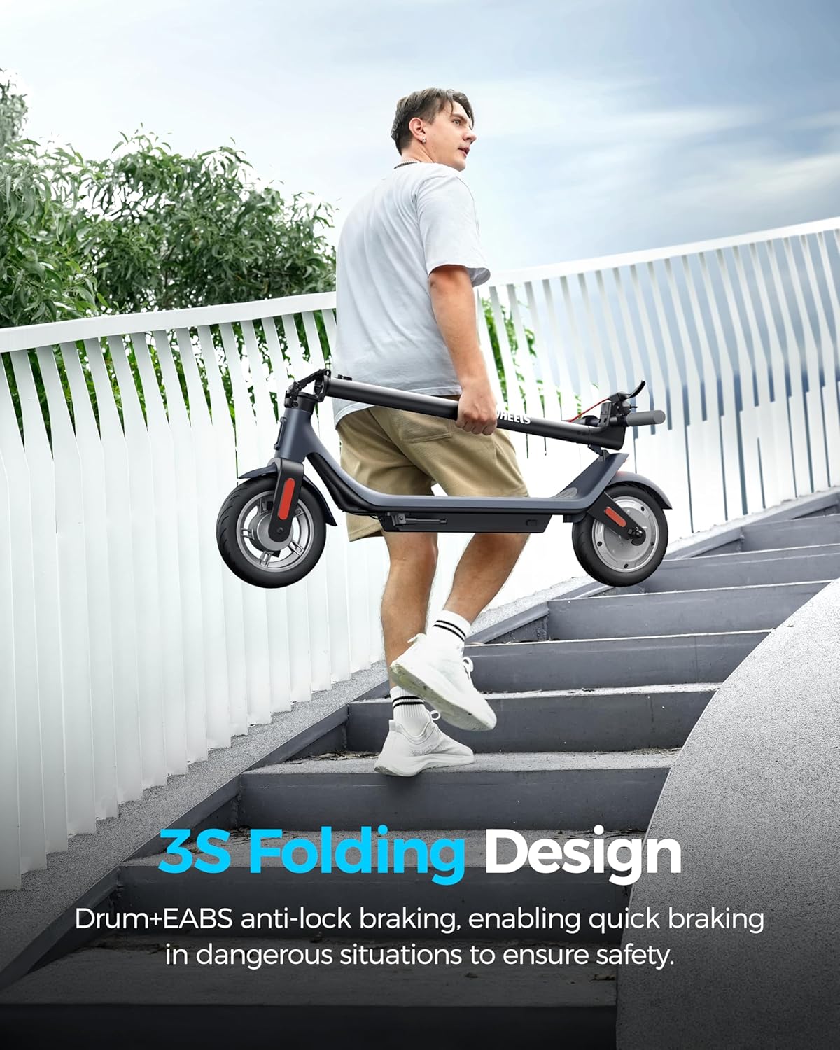 electric scooter MEGAWHEELS A6L ECO folding design