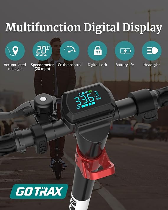 electric scooter gotrax g4 multifunctional digital display