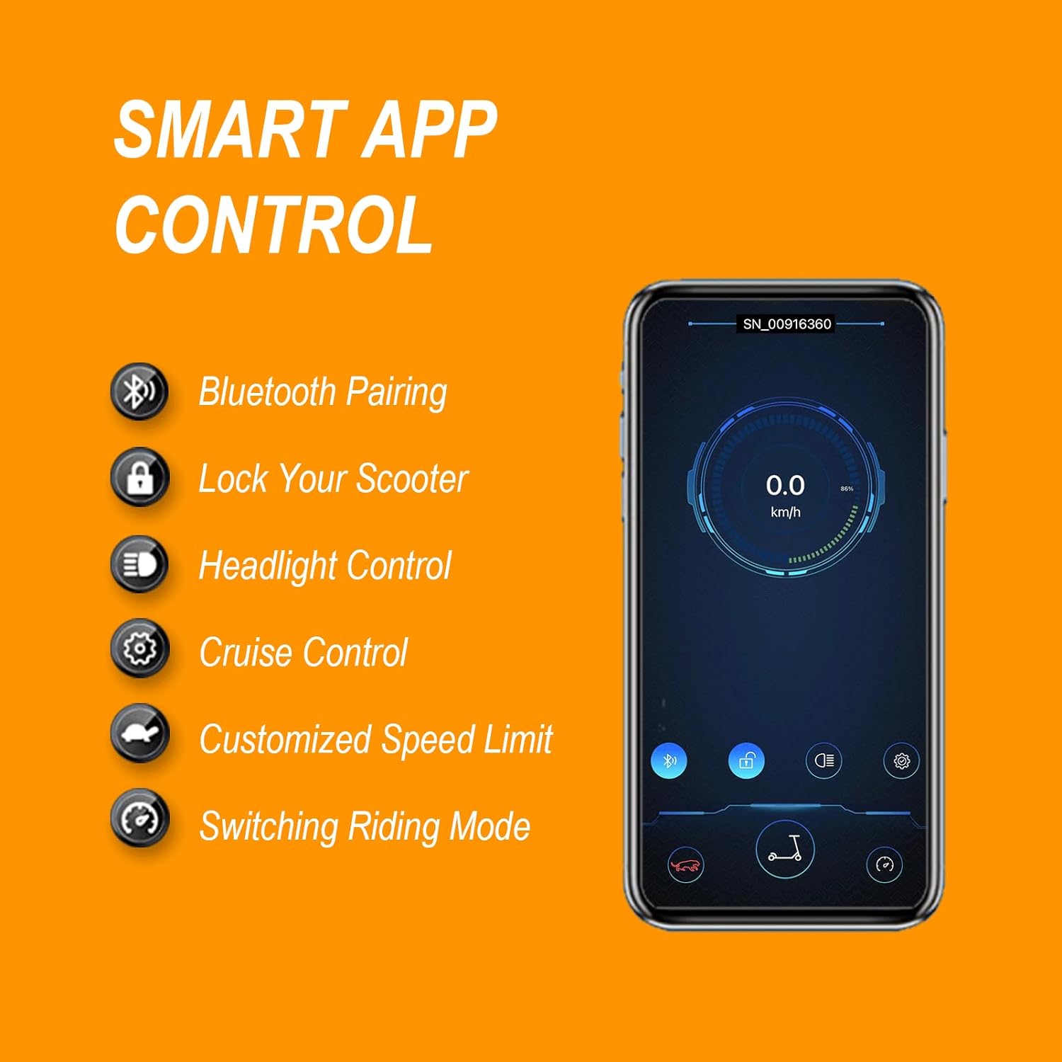 electric scooter navic t7 smart app control