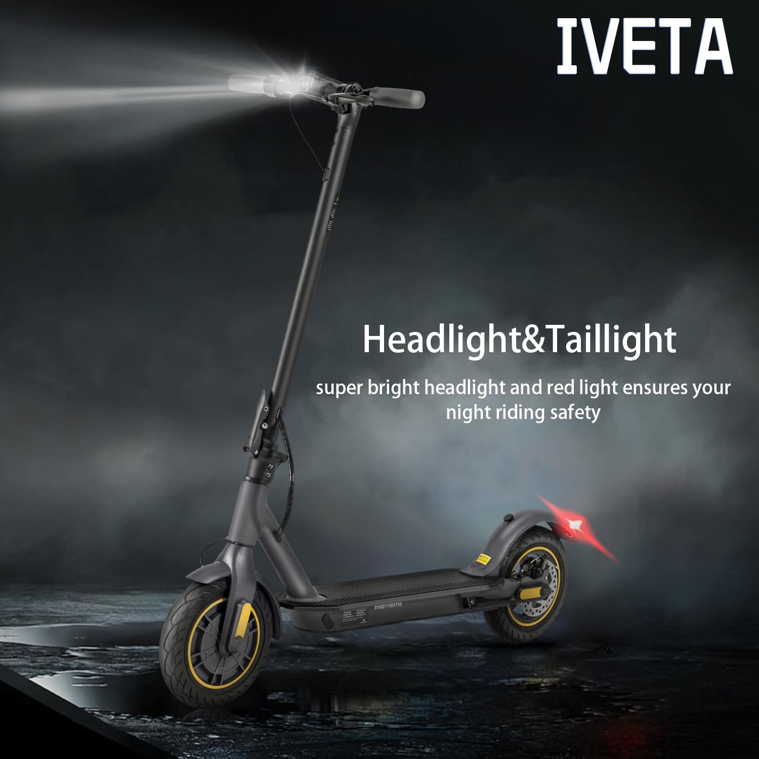 electric scooter iveta s50 headlight & taillight