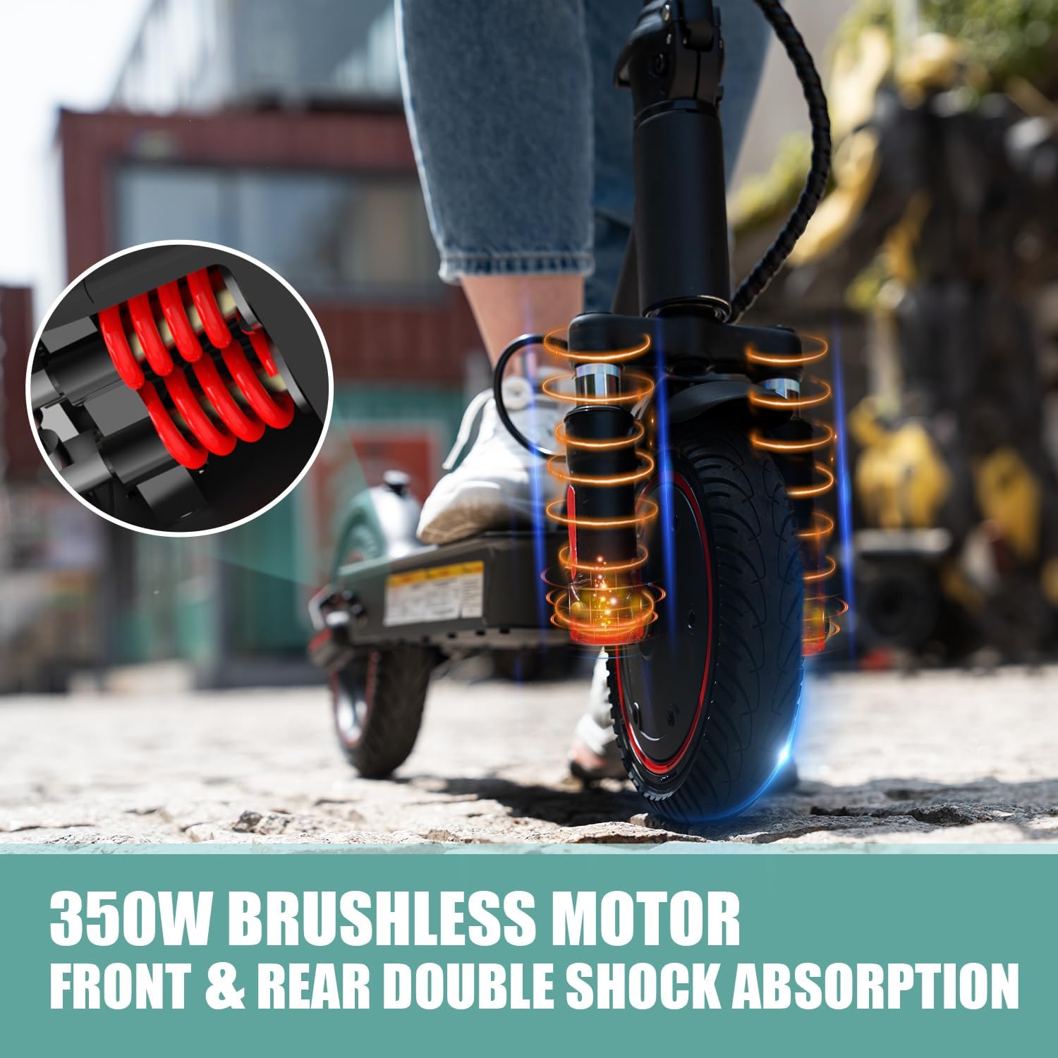 electric scooter evercross ev85f 350W motor, double shock absoroption