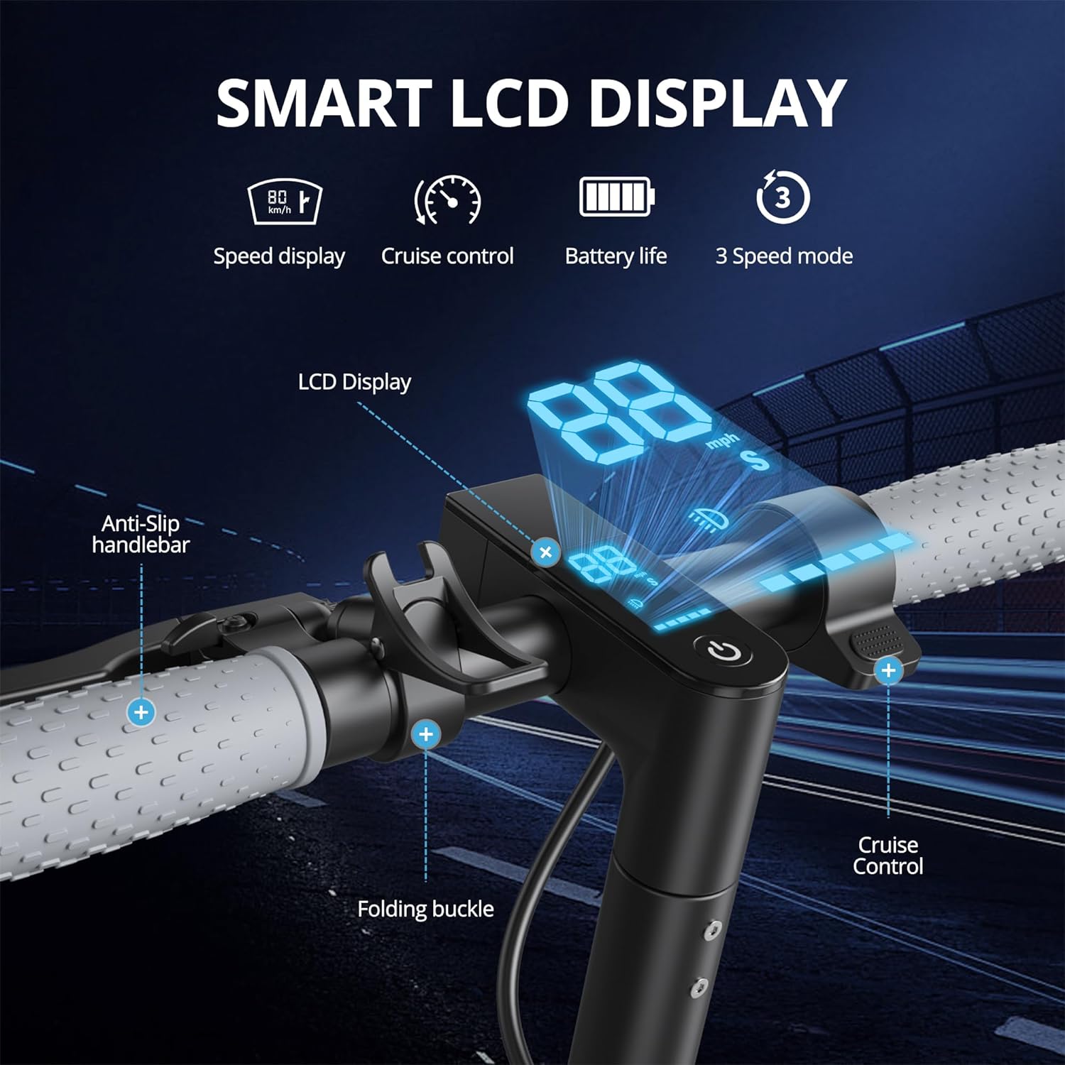 electric scooter roinside up6 smart LCD display