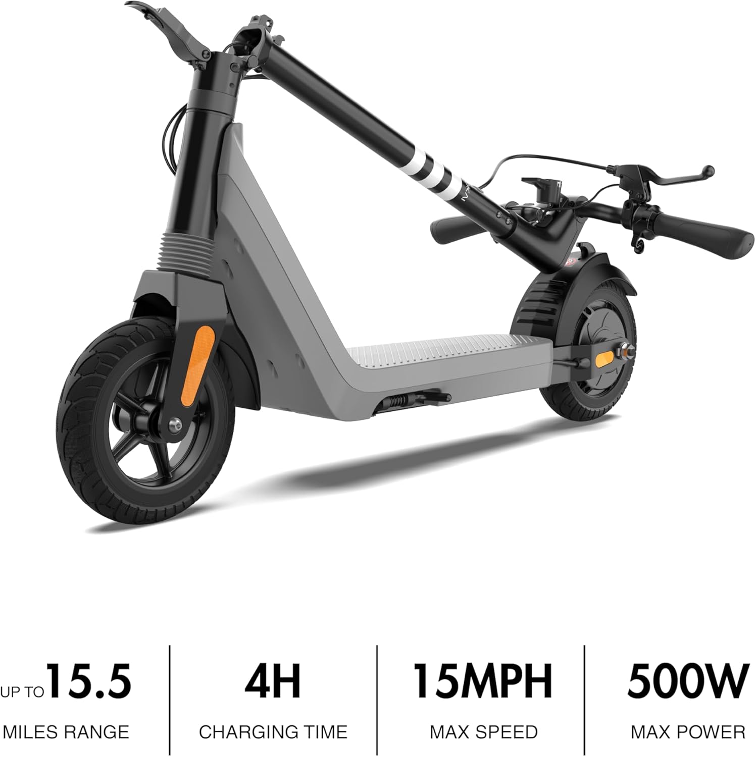 electric scooter okai es51 500W motor, 15 mph speed, 15.5 miles ride