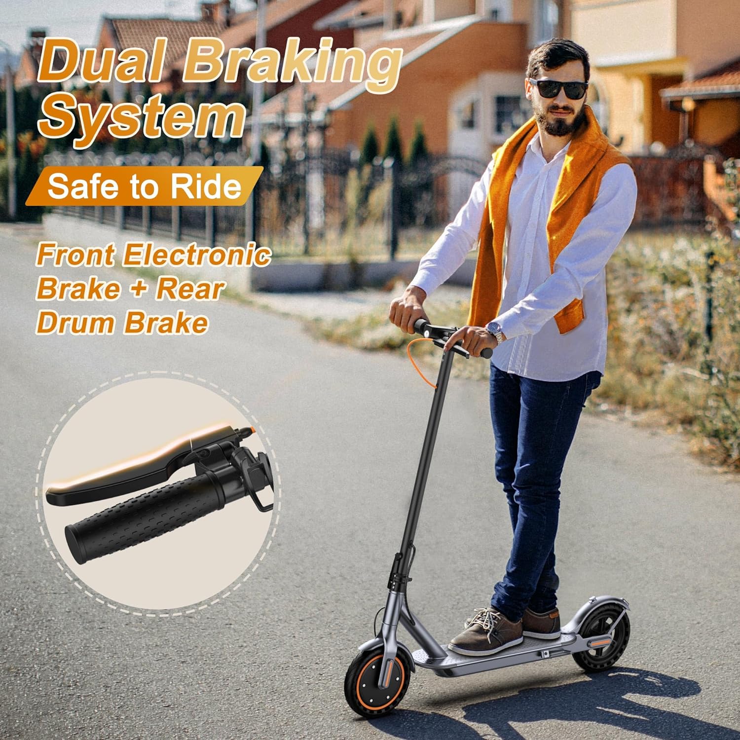 electric scooter volpam sp03 dual braking system