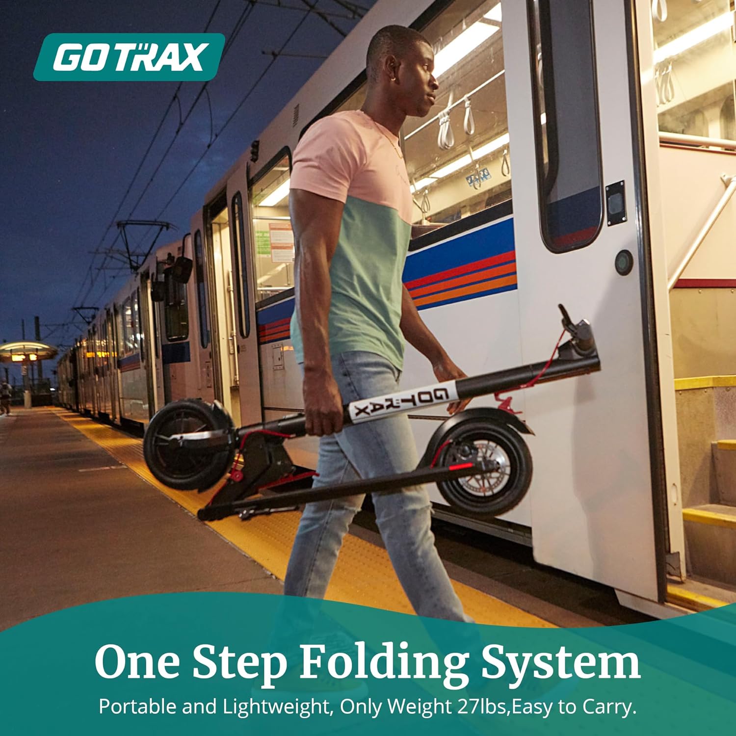 electric scooter gotrax gxl v2 one step folding system