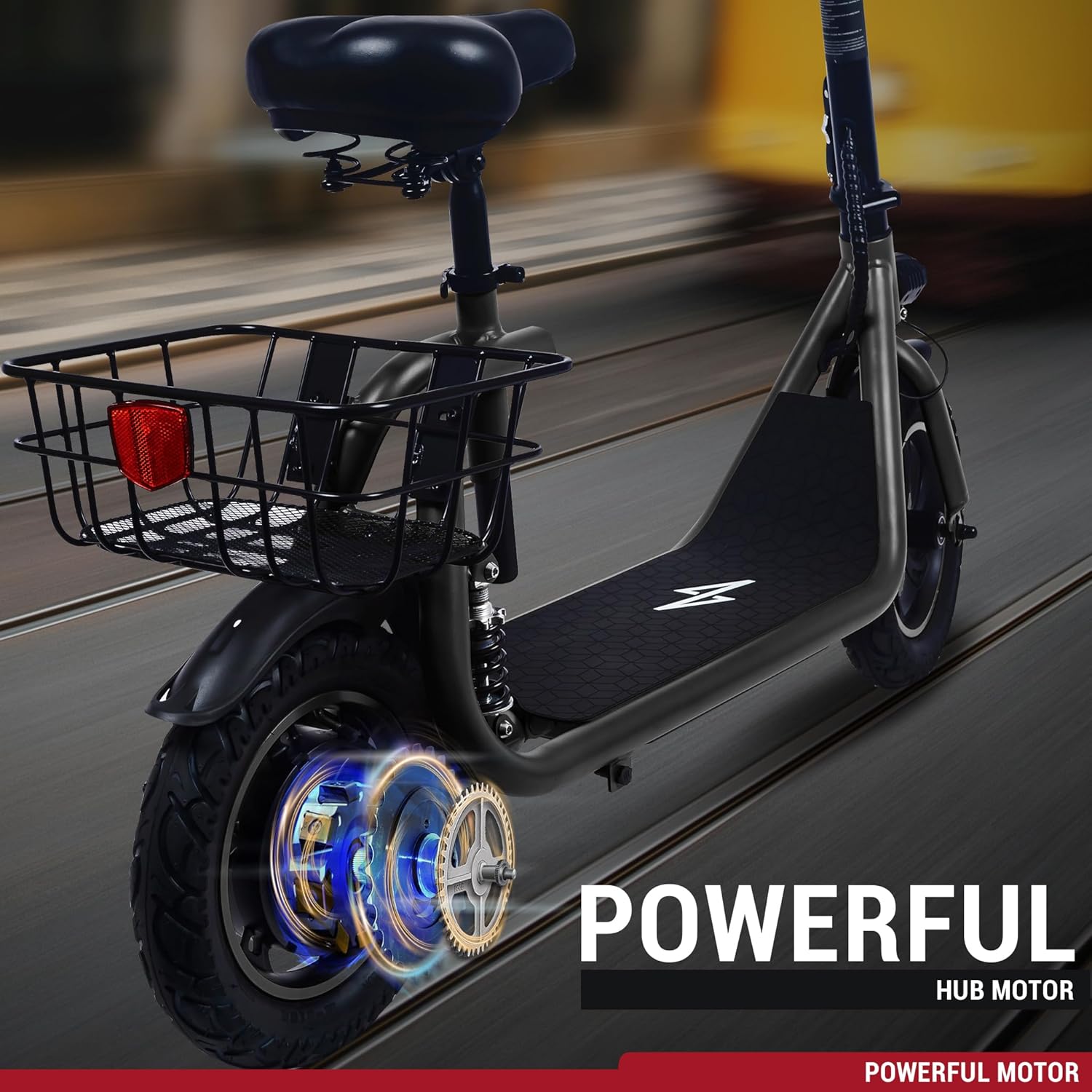 electric scooter with seat phantomgogo commuter R1 pro powerful motor