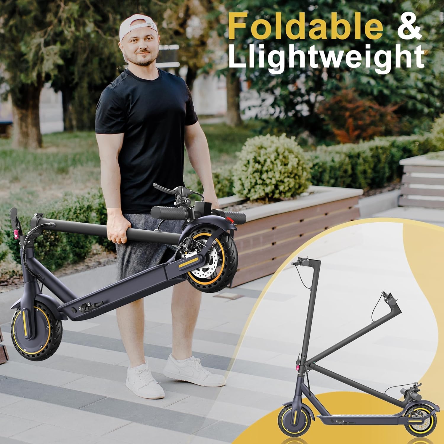 electric scooter navic t9 foldable and lightweight