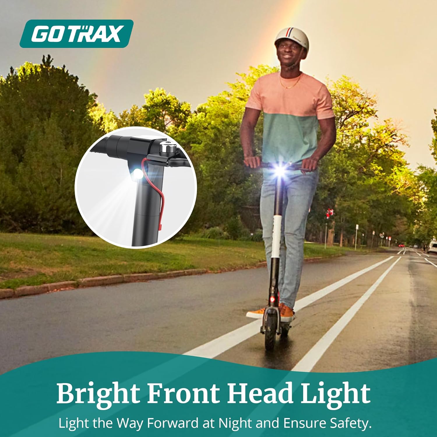 electric scooter gotrax gxl v2 bright front head light