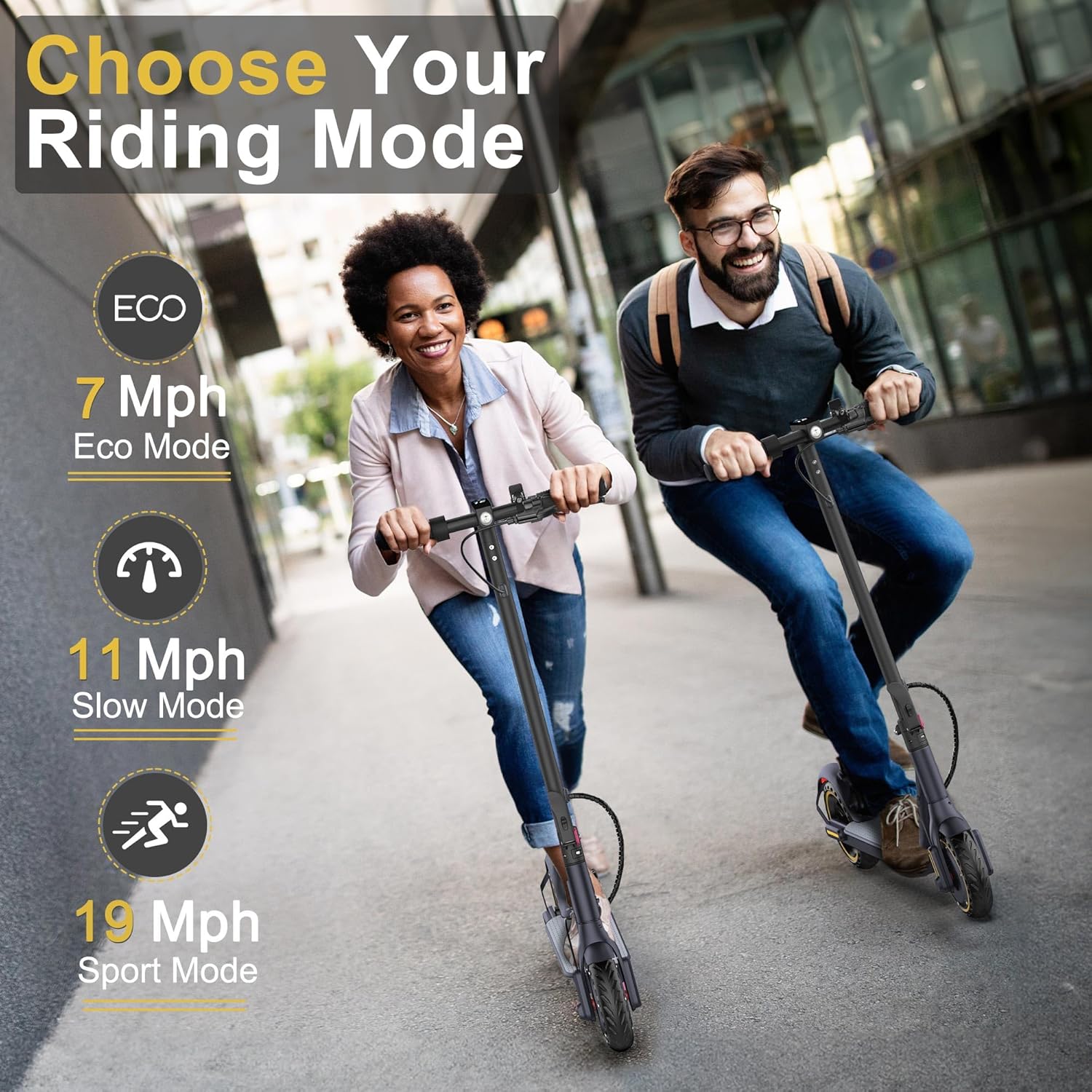 electric scooter navic t9 choose your riding mode