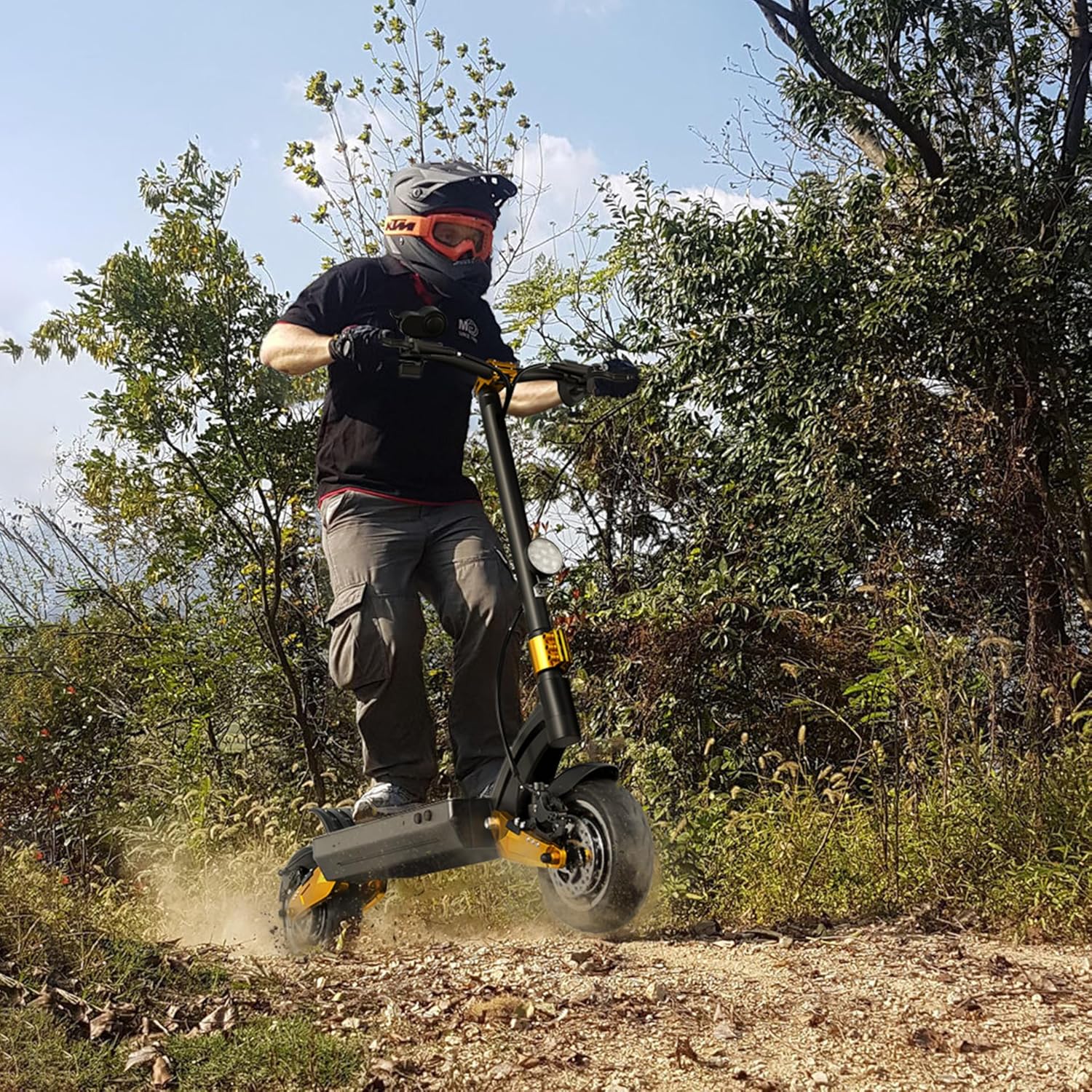 off-road electric scooter leoout sx10 off-road riding practices