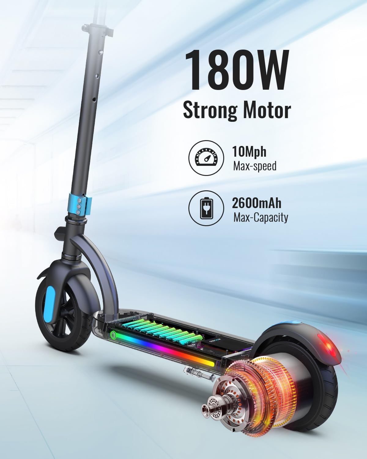 electric scooter for kids Gyroor H40 180W motor