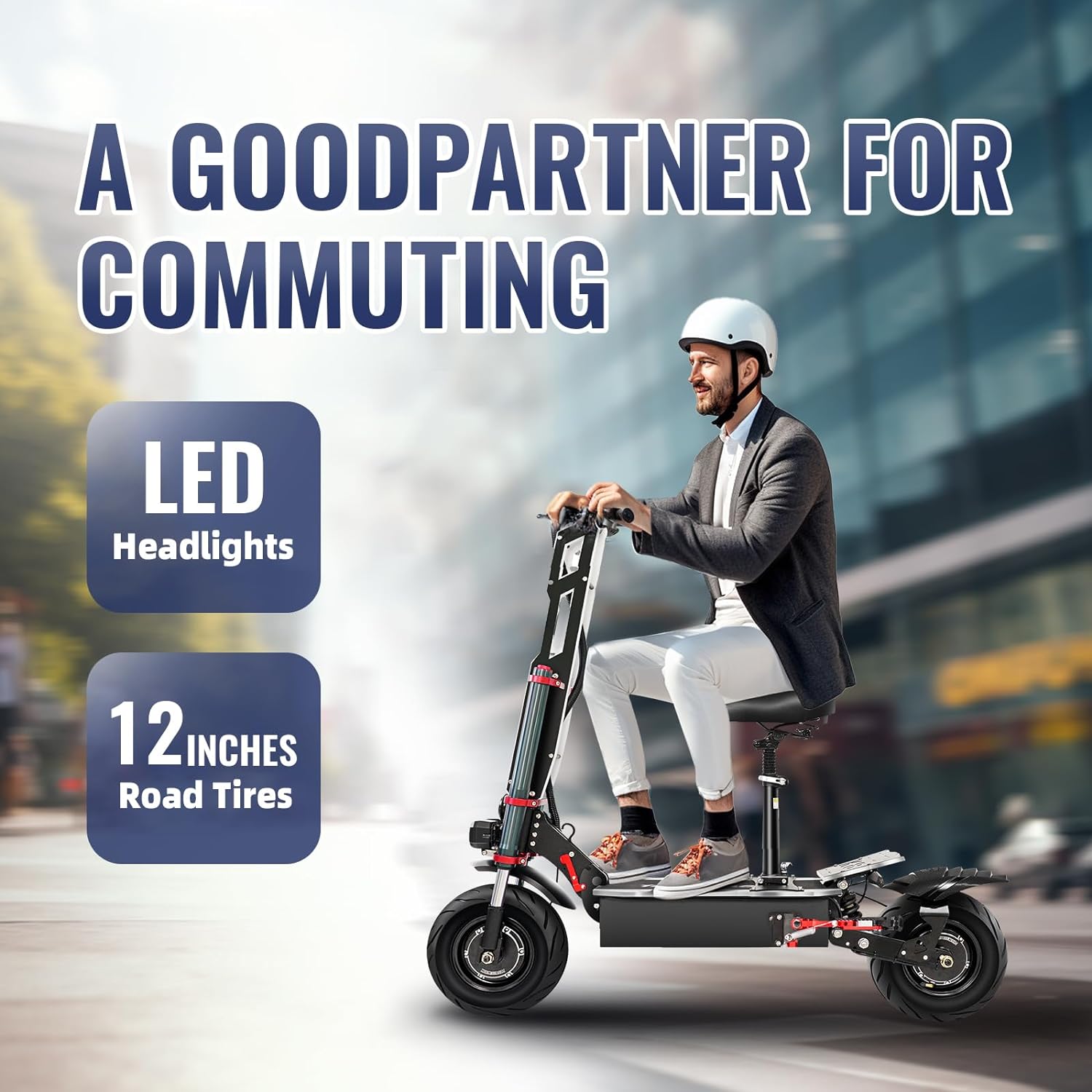 off-road electric scooter Tifgalop k8 a good partner for commuting