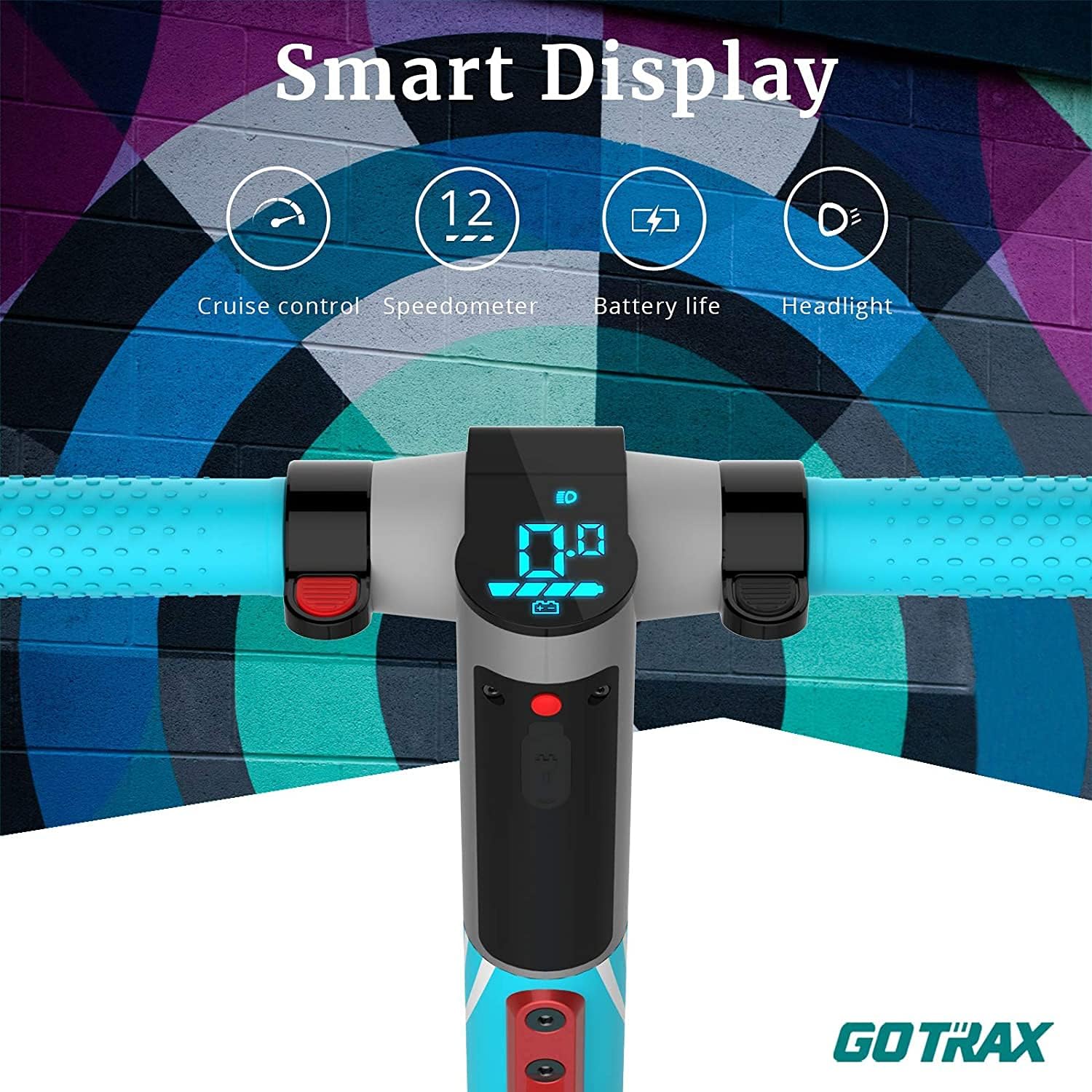 electric scooter for kids Gotrax Vibe smart display