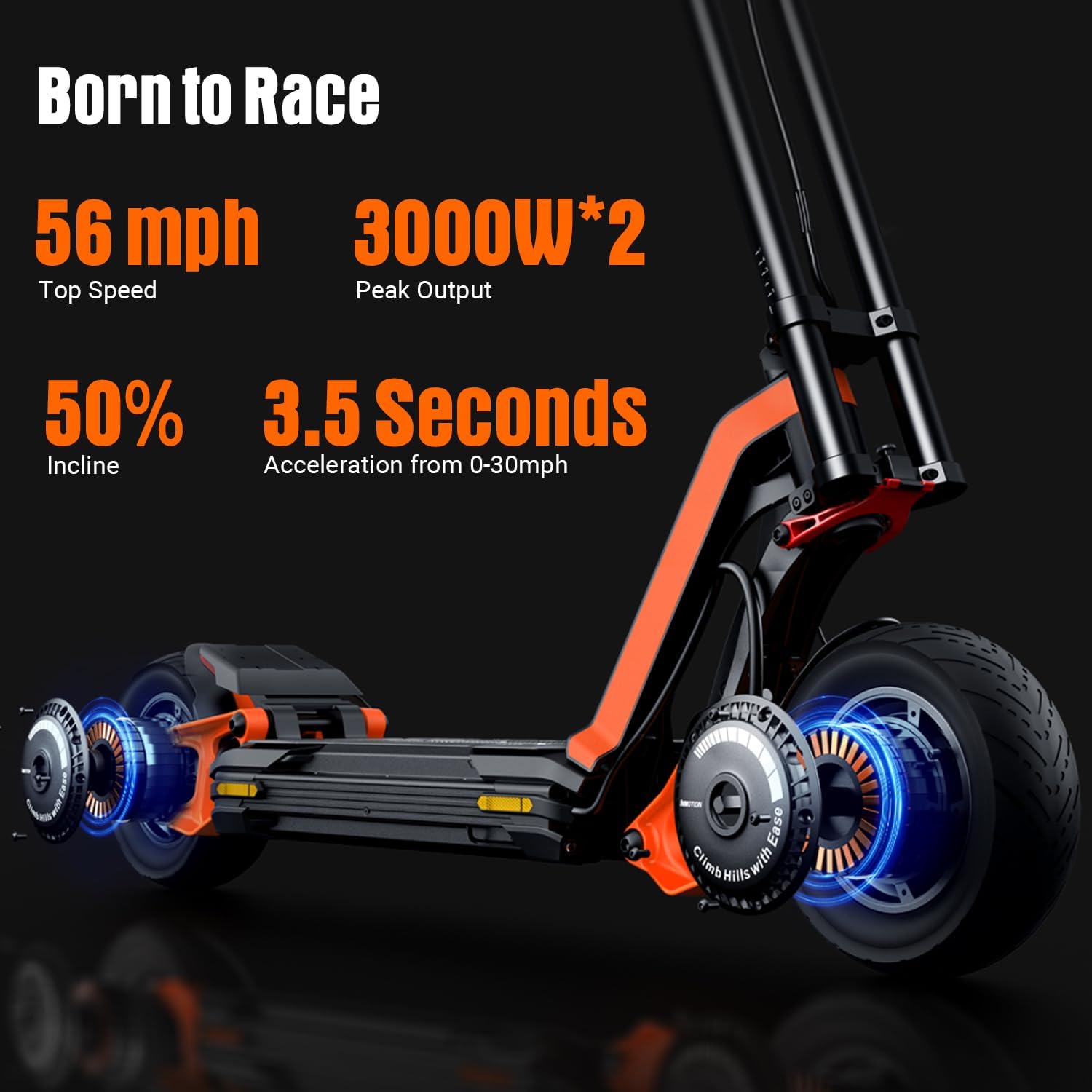 electric scooter INMOTION RS Lite born to race and core specs