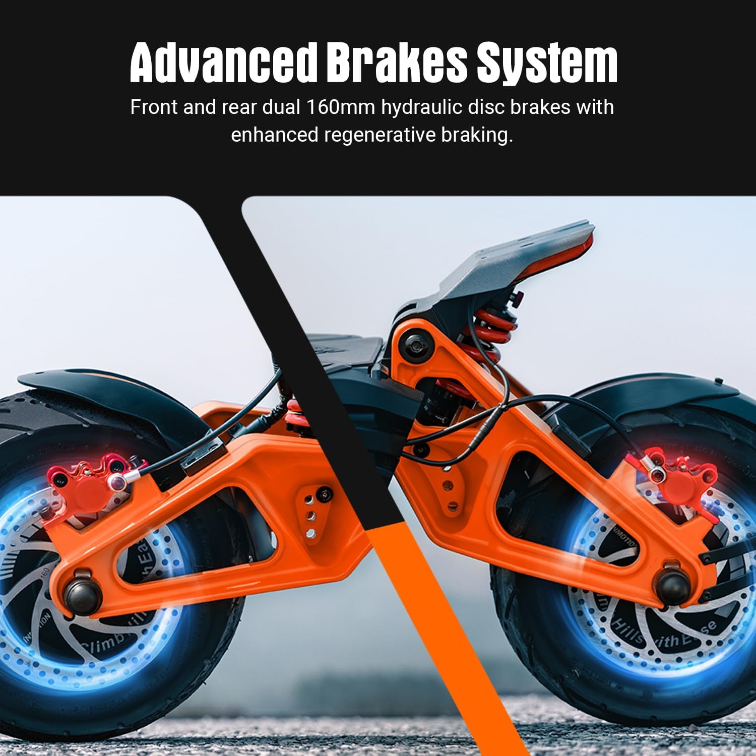 electric scooter INMOTION RS Lite advanced brakes system