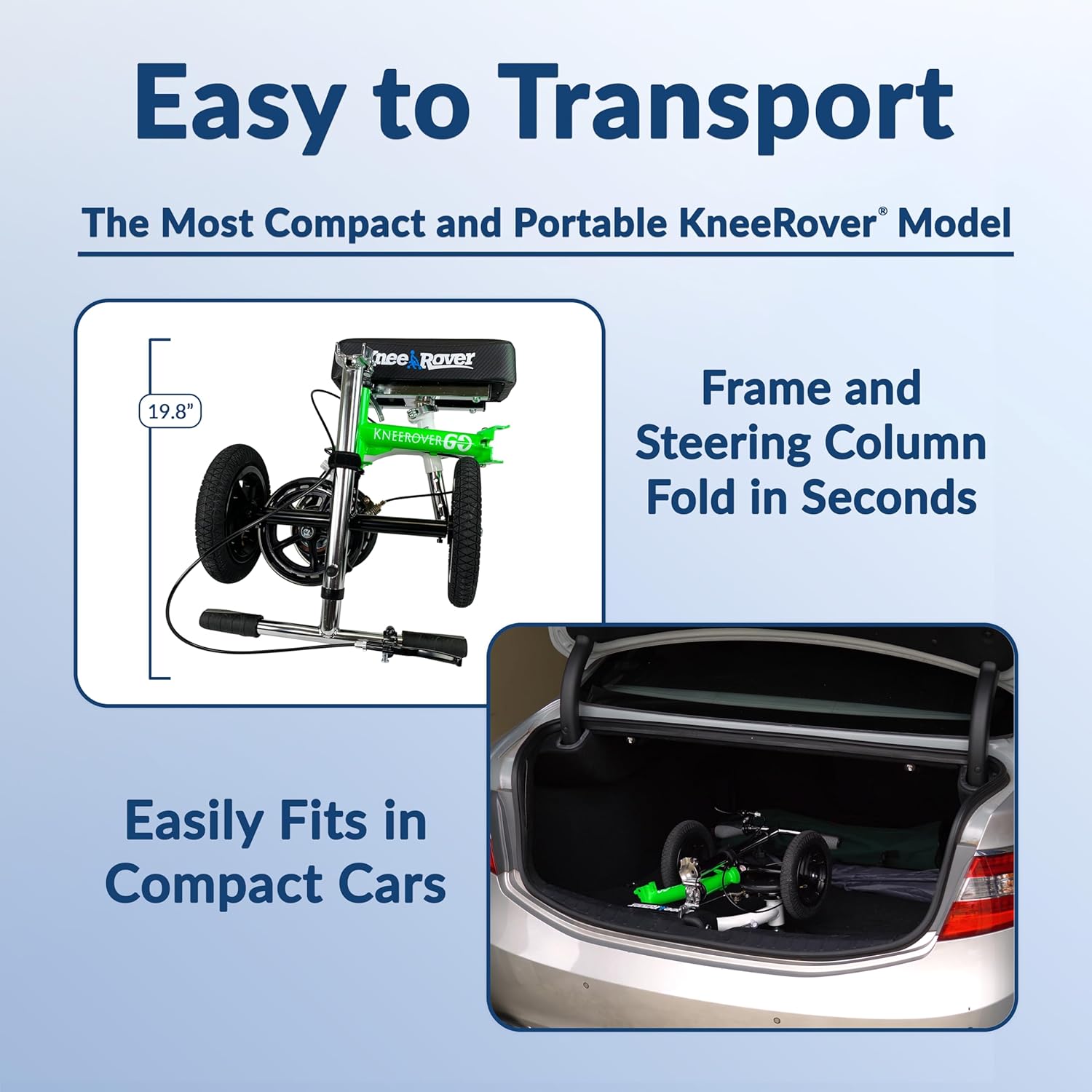 mobility scooter KneeRover GO easy to transport