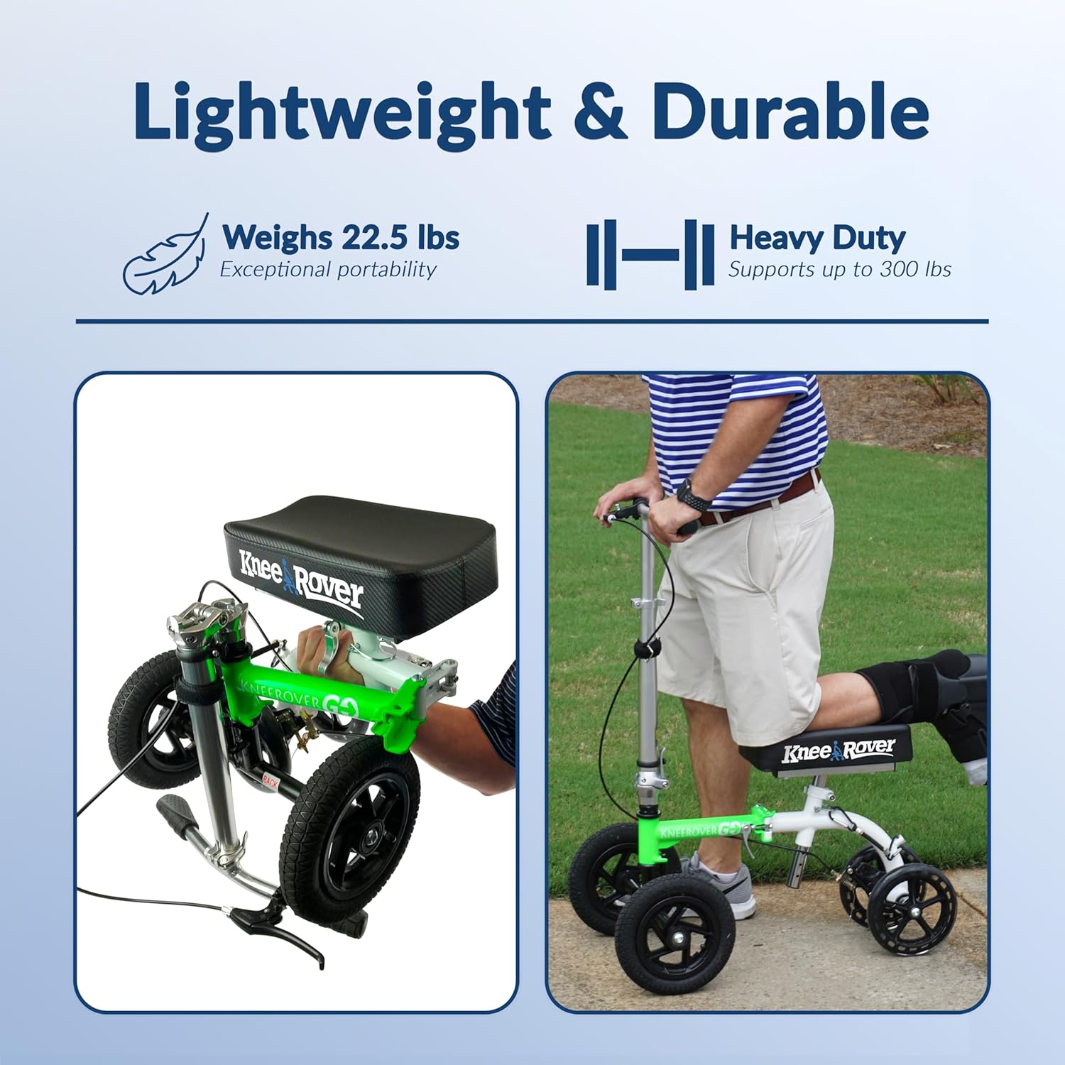 mobility scooter KneeRover GO lightweight and durable