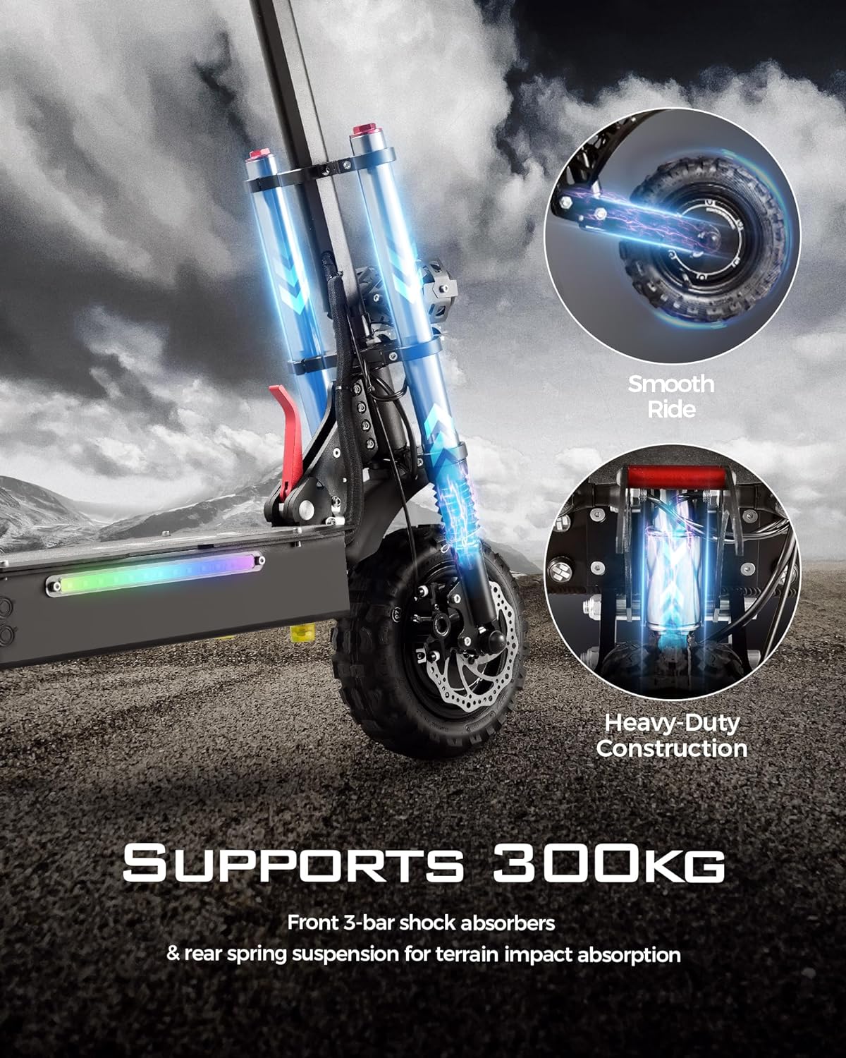 off-road electric scooter JGH J1 supports 300kg