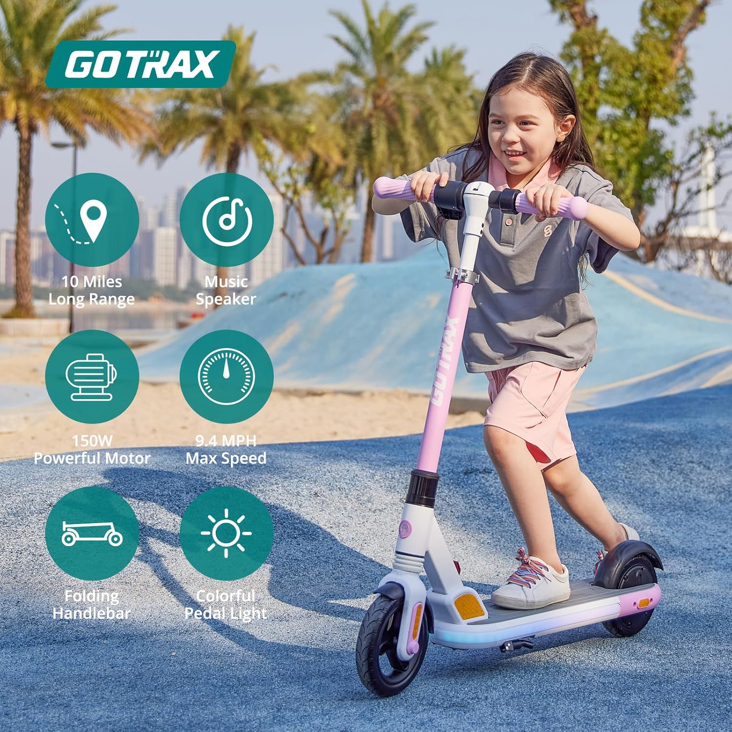 electric scooter for kids Gotrax Nebula core specs