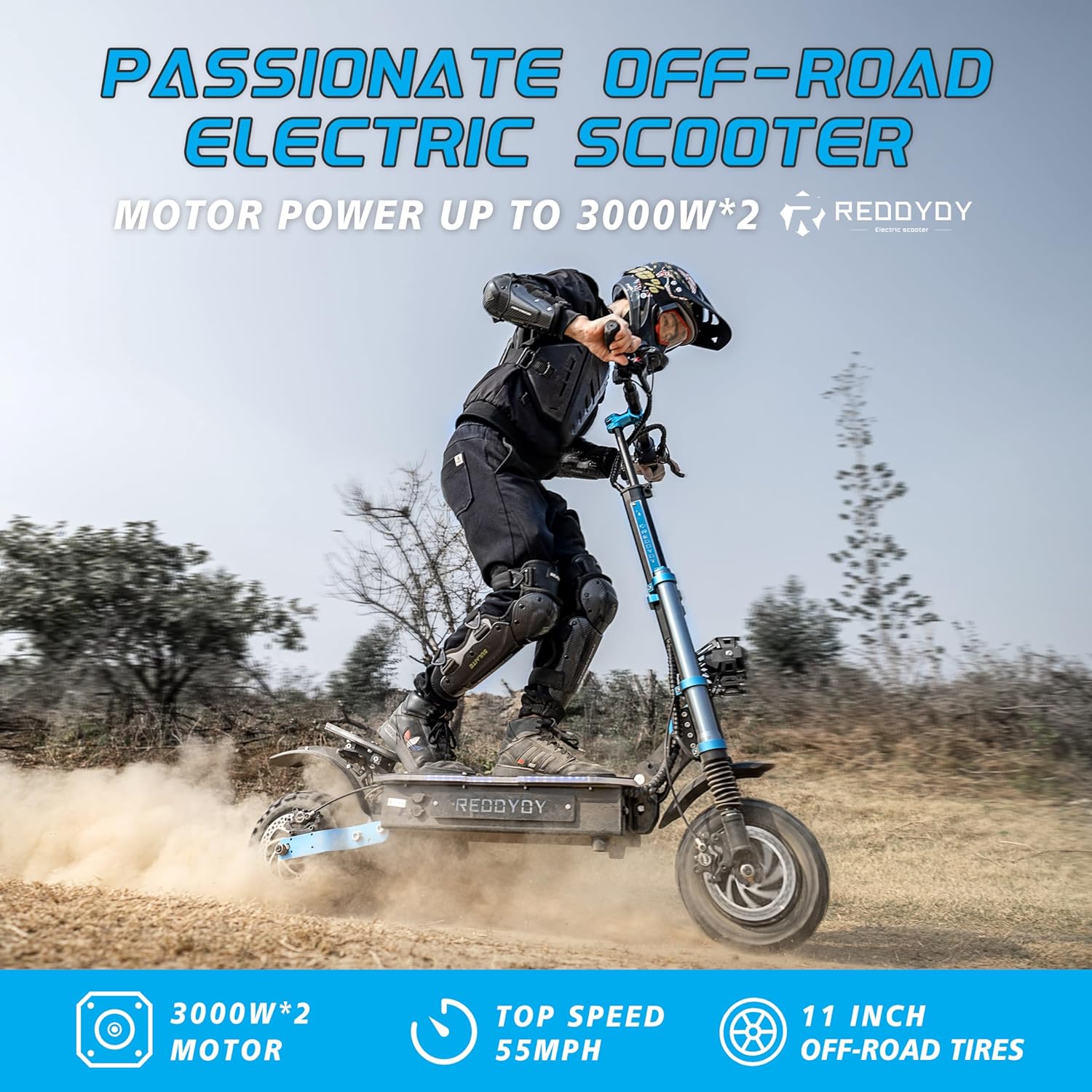 off-road electric scooter reddydy rd3 core specs