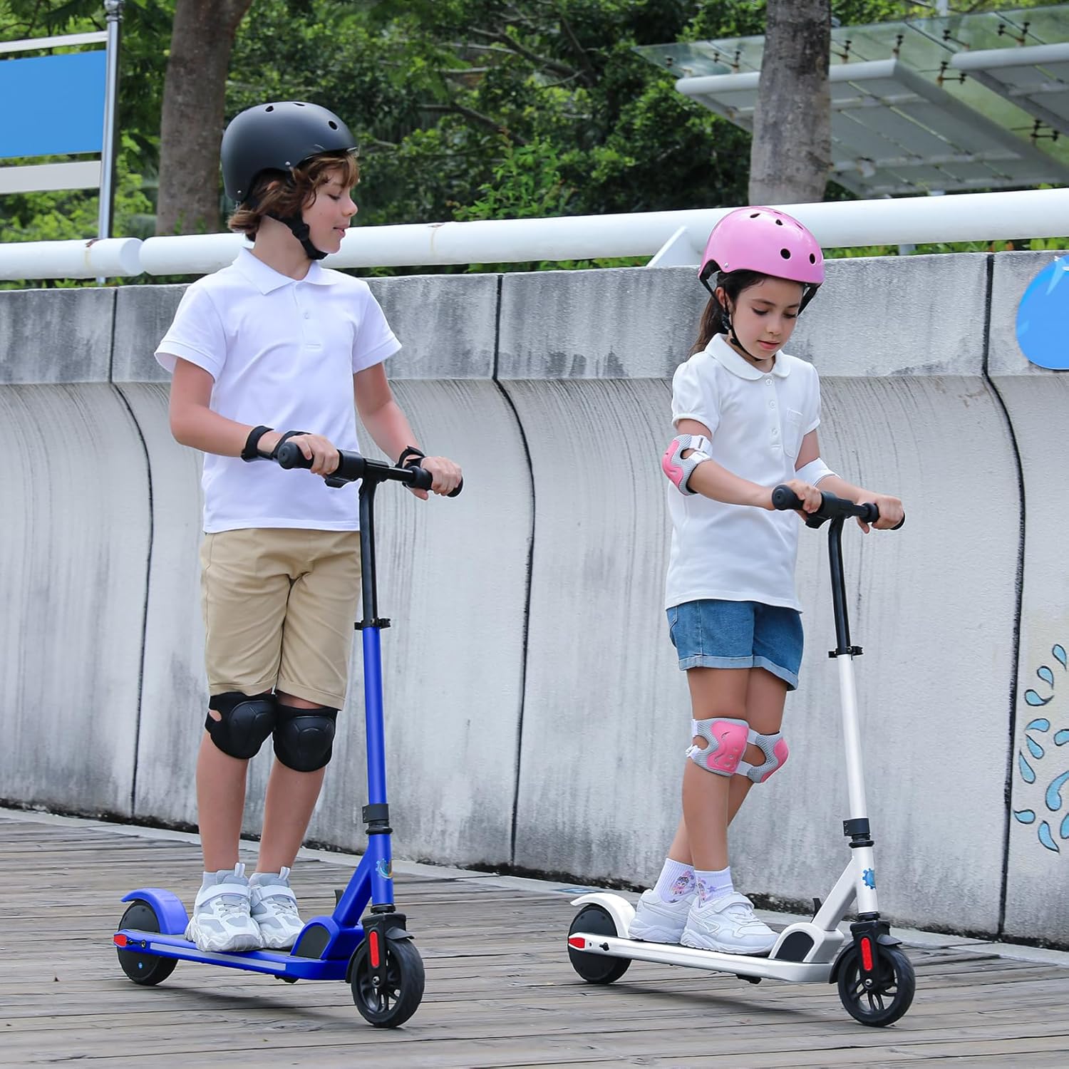 electric scooter for kids Caroma E35 riding practices