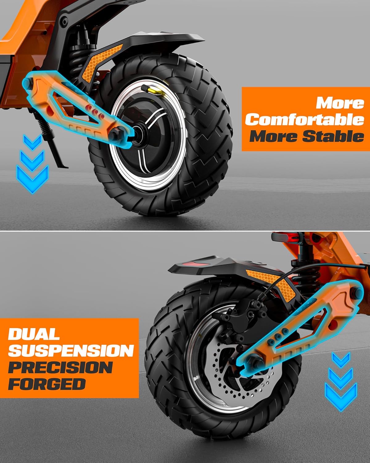 off-road electric scooter JGH X5 Ultra dual suspension