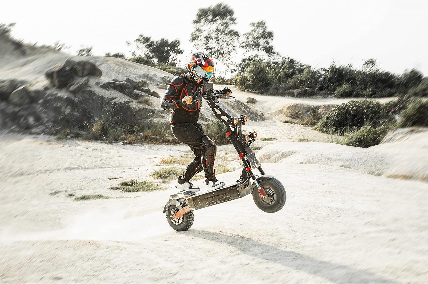 off-road electric scooter OBARTER X7 riding practices