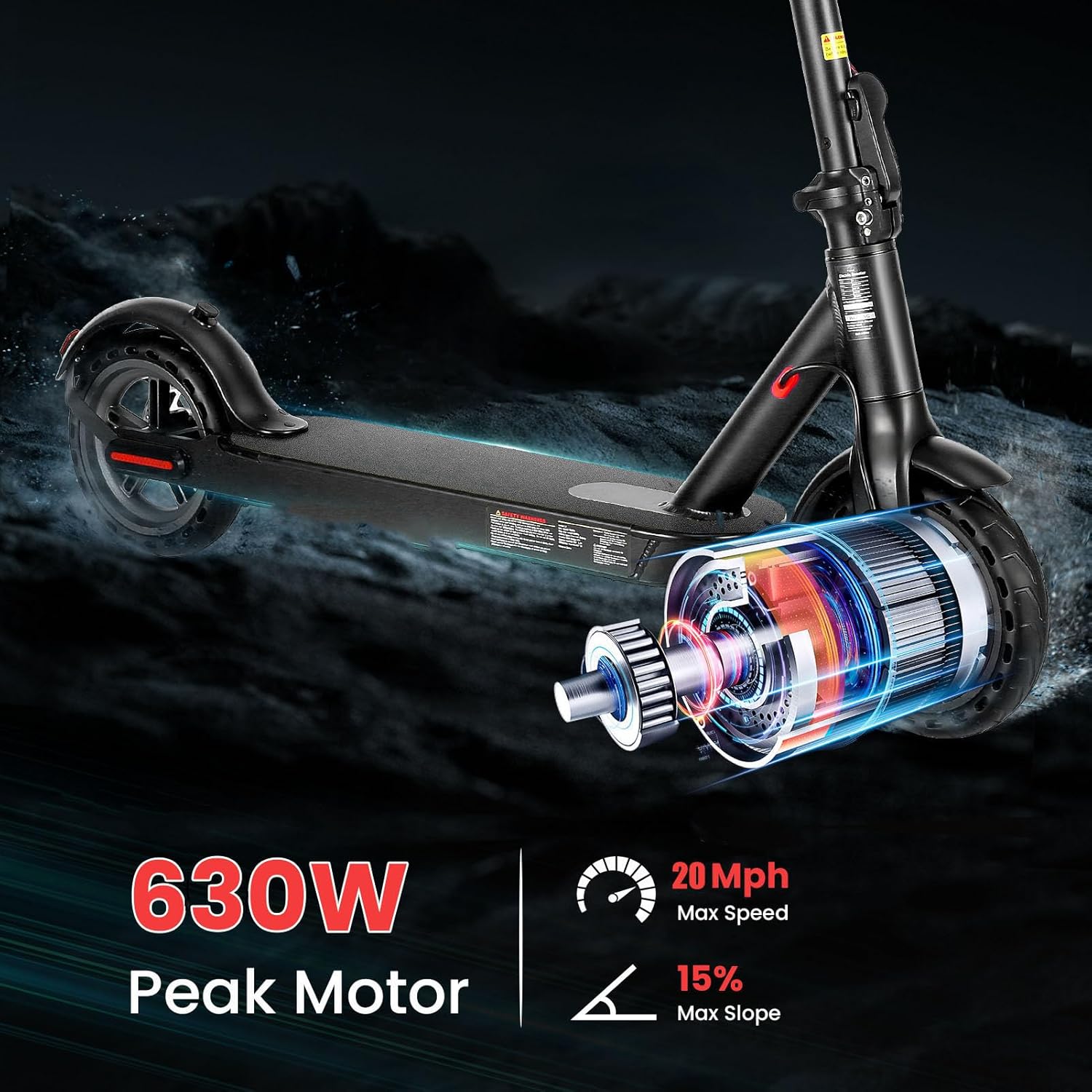 electric scooter Caroma L1 630W peak motor