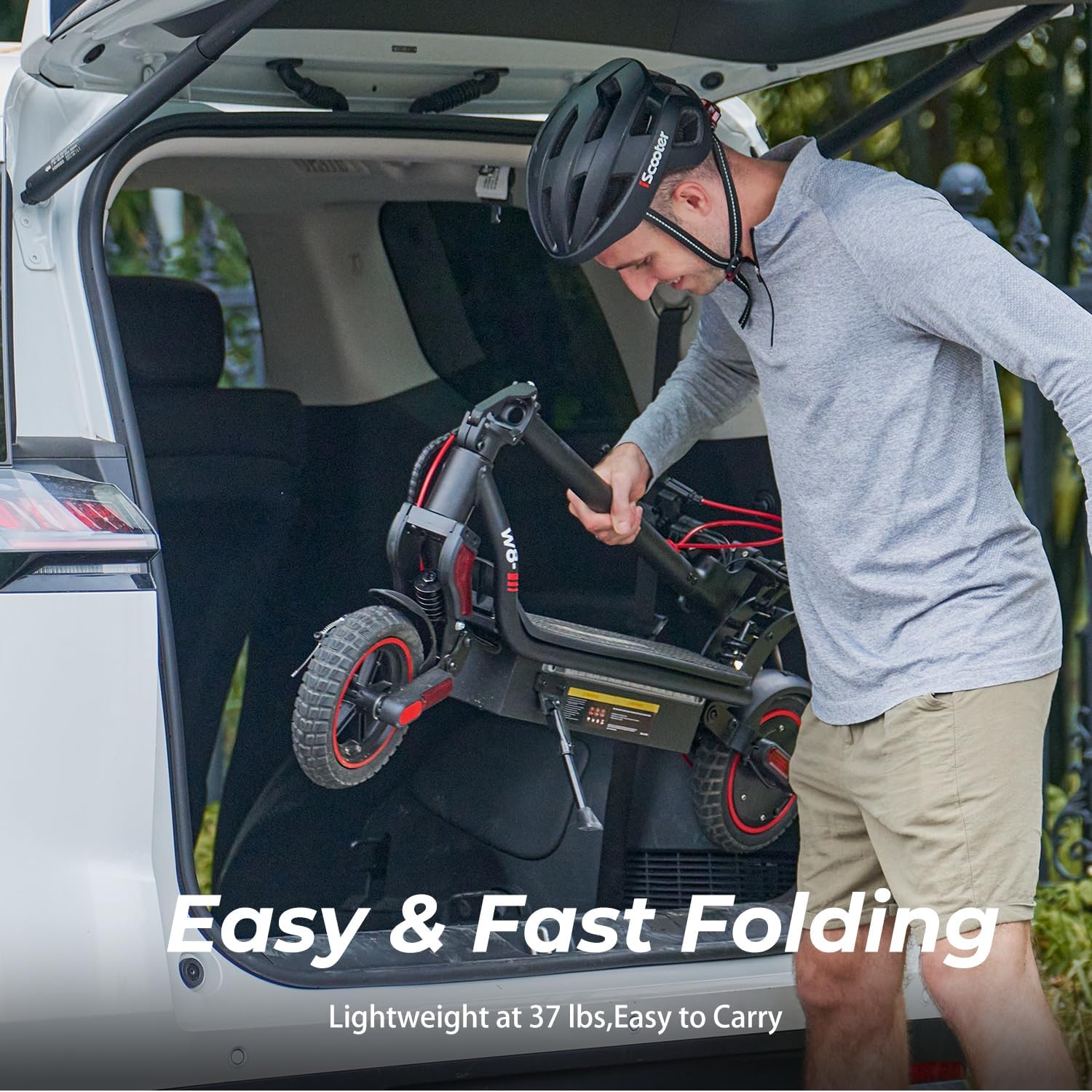 off-road electric scooter iScooter W8 easy&fast folding