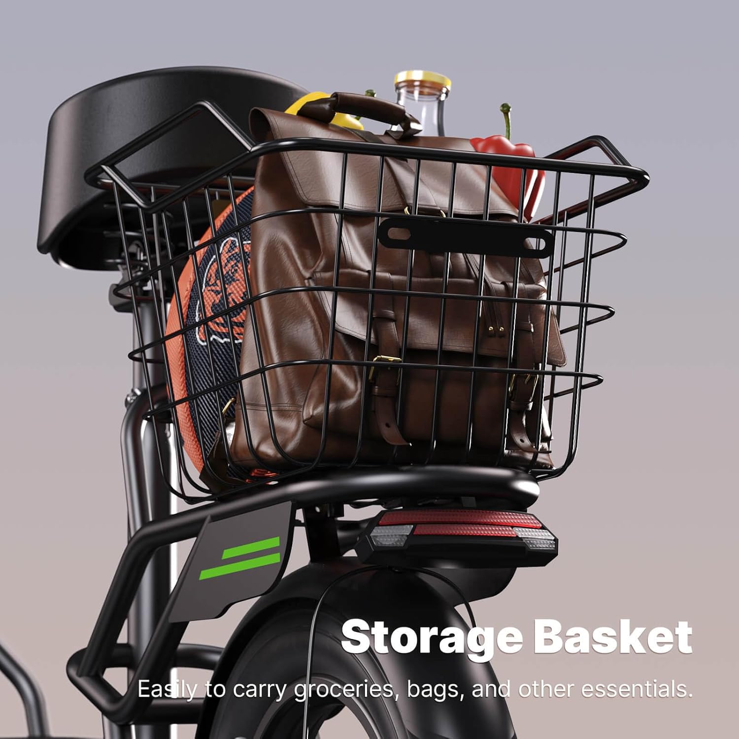 electric scooter with Seat isinwheel Hyper X storage basket