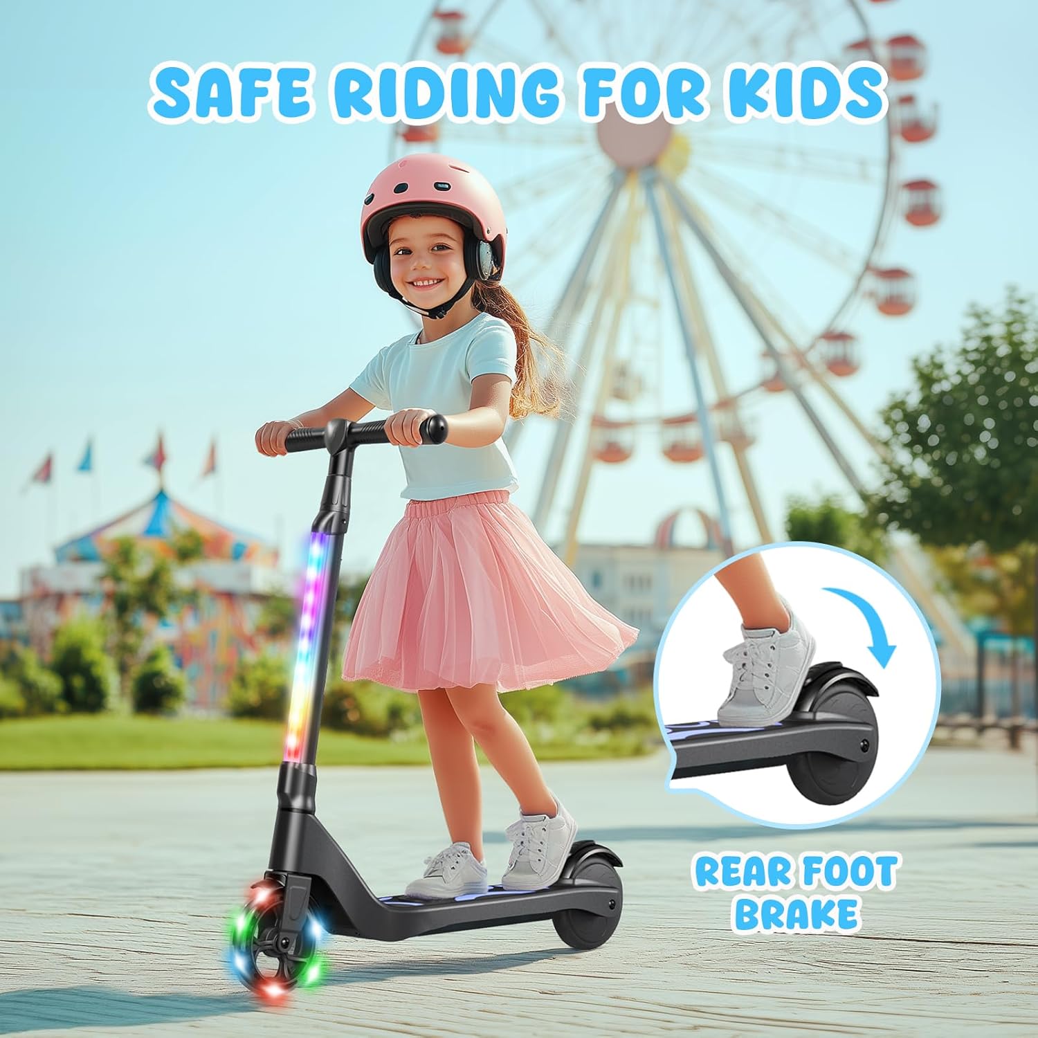 electric scooter for kids sisigad 531 safe riding for kids