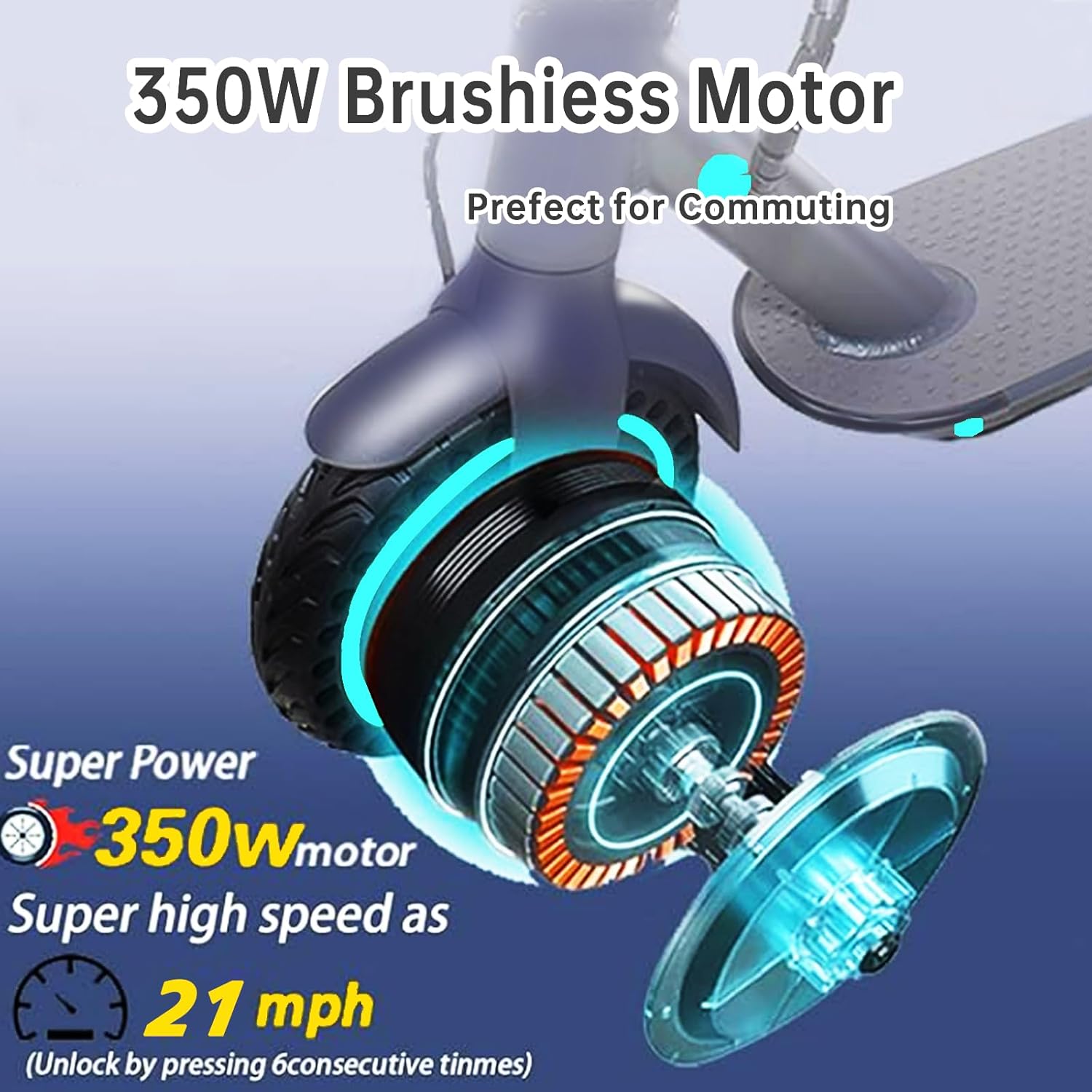 electric scooter CDDBIKK V8 350W motor