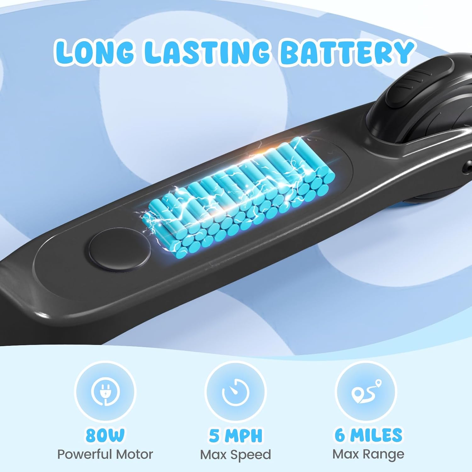 electric scooter for kids sisigad 531 long lasting battery