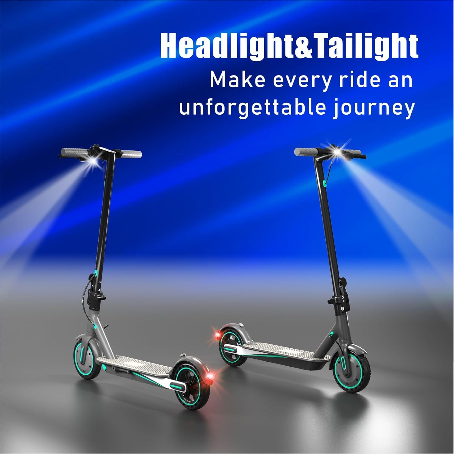 electric scooter CDDBIKK V8 headlight and taillight