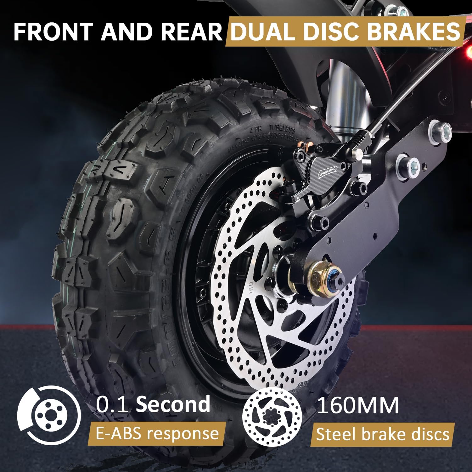 off-road electric scooter Reddydy RD1 dual disk brakes
