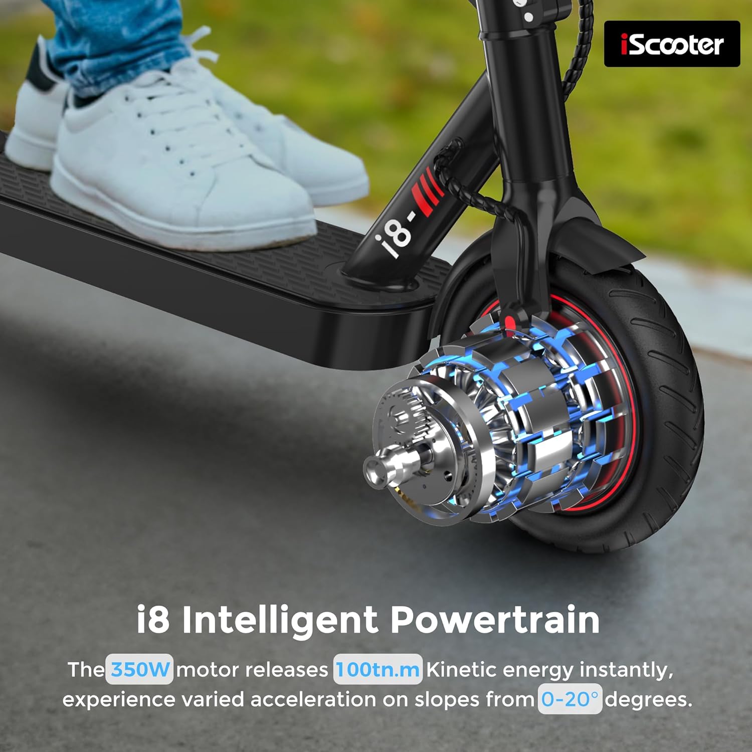 electric scooter iScooter i8 intelligent powertrain