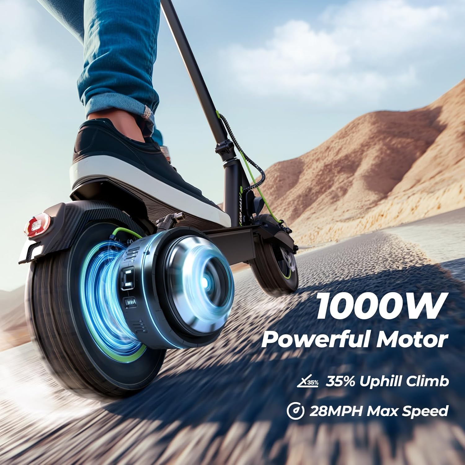 off-road electric scooter isinwheel S10 MAX 1000W motor