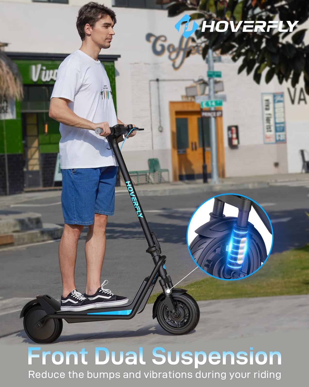 electric scooter Hoverfly X5 front dual suspension