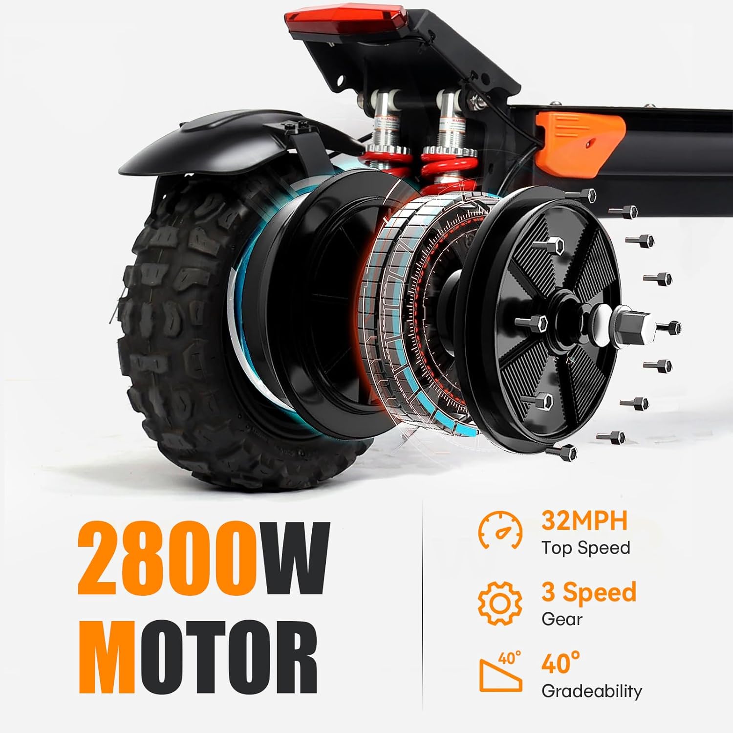 off-road electric scooter ZSNAKE ES35 2800W motor