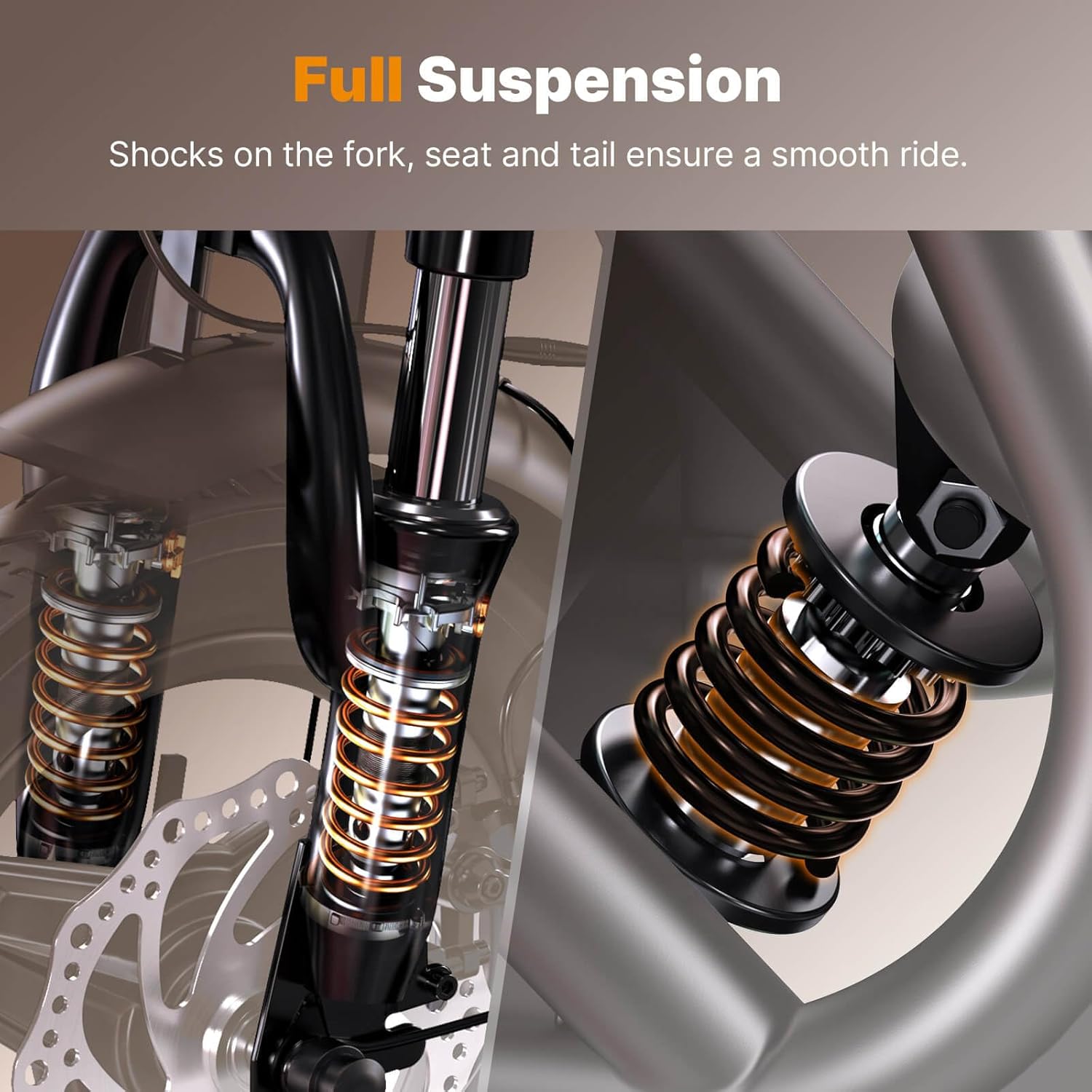 electric scooter with Seat isinwheel Hyper X full suspension